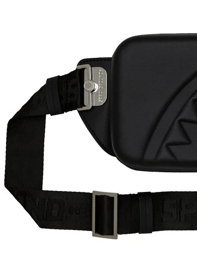 910B6757NSZ SPRAYGROUND Tracolla Uomo PRINTED ZIPPER HARD-SHELL SLING NERO