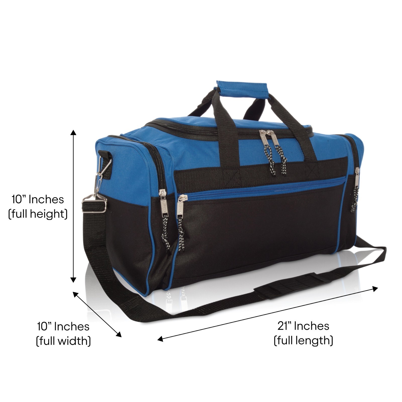 Brand New Duffle Bag Duffel Bag Large in Royal Blue and Black Gym Bag