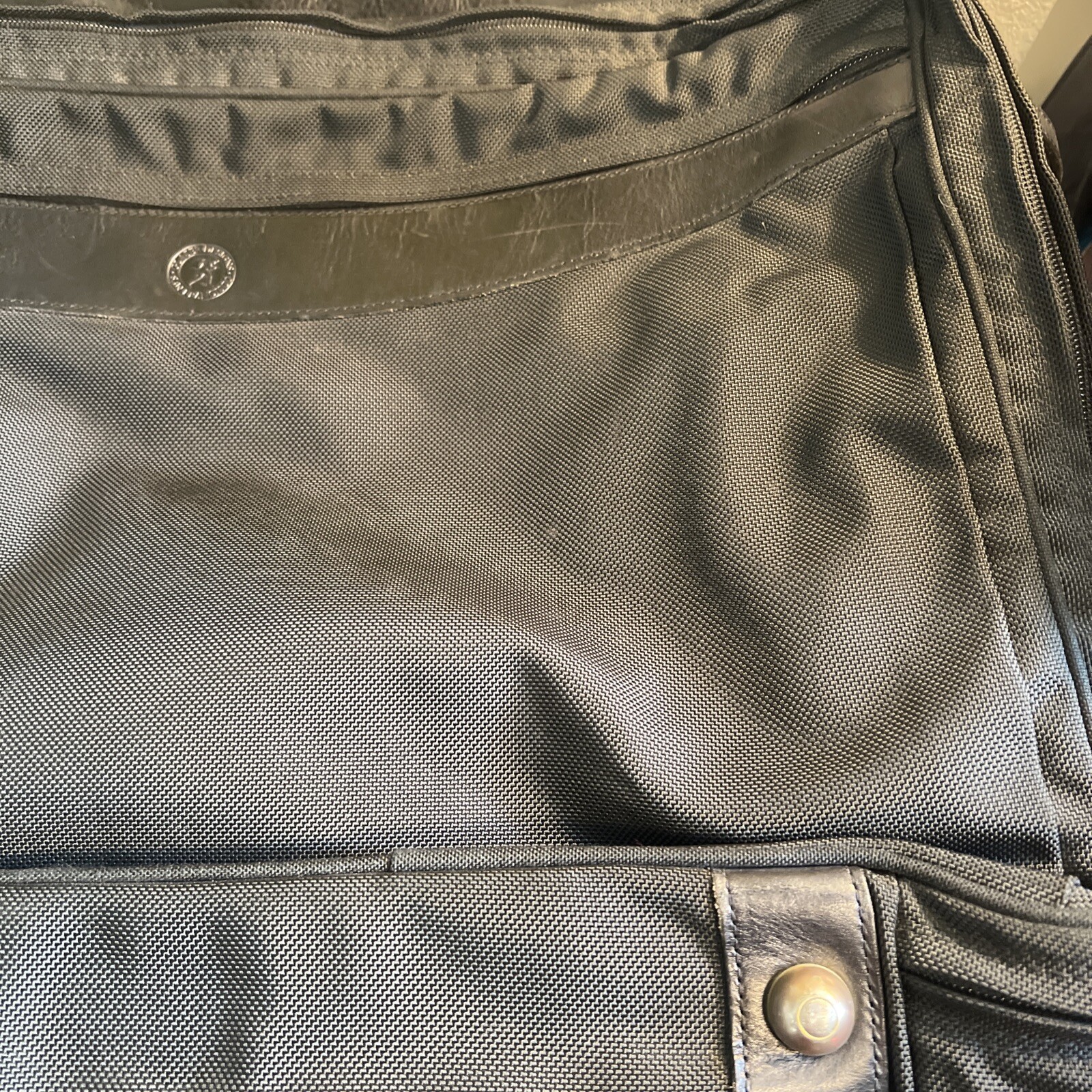 Glaser Designs San Francisco Leather Briefcase Laptop Bag Carry On Luggage