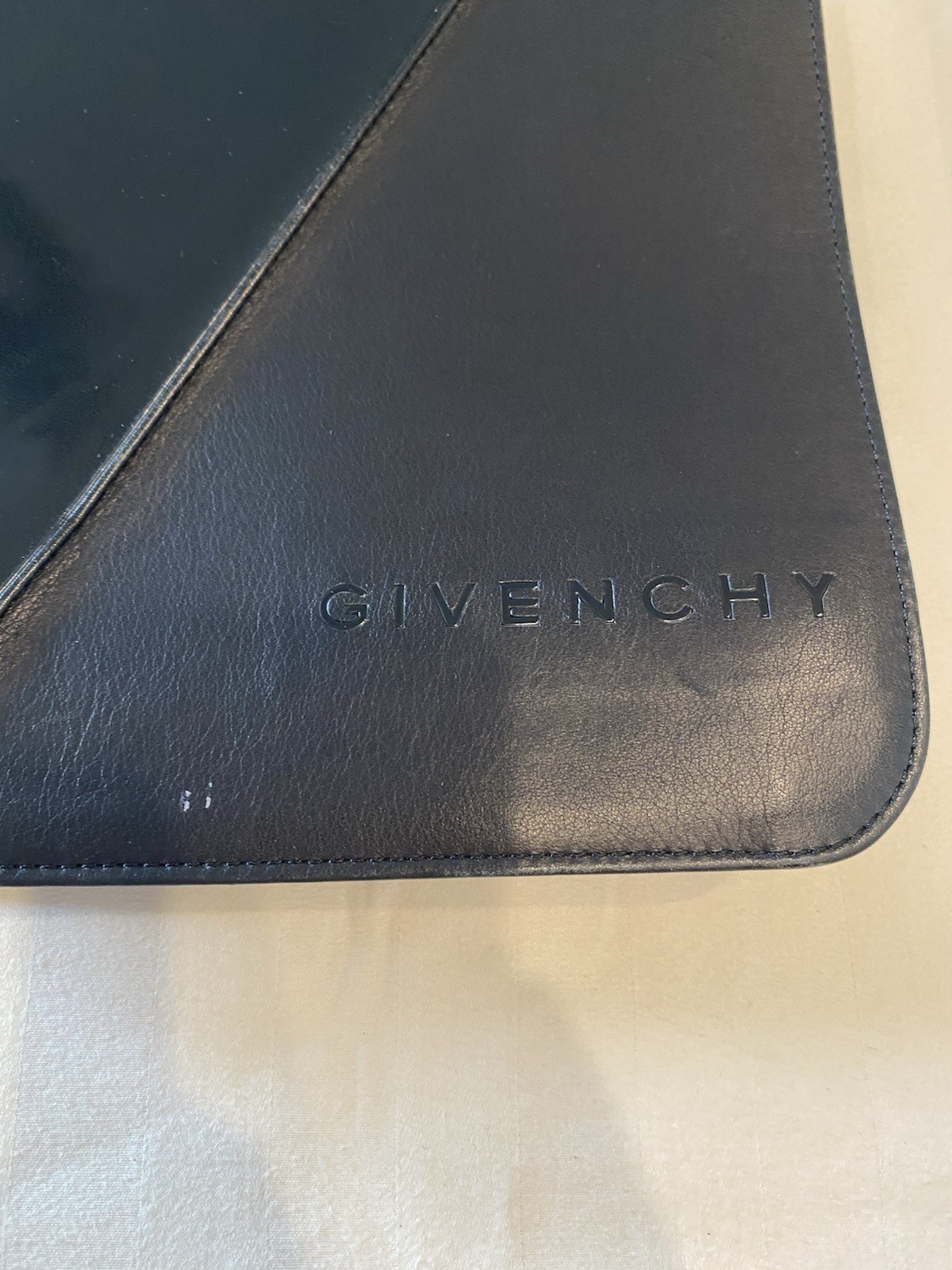 Givenchy Classic Black Shoulder Bag Leather Men’s/Unisex Vintage Two-Tone