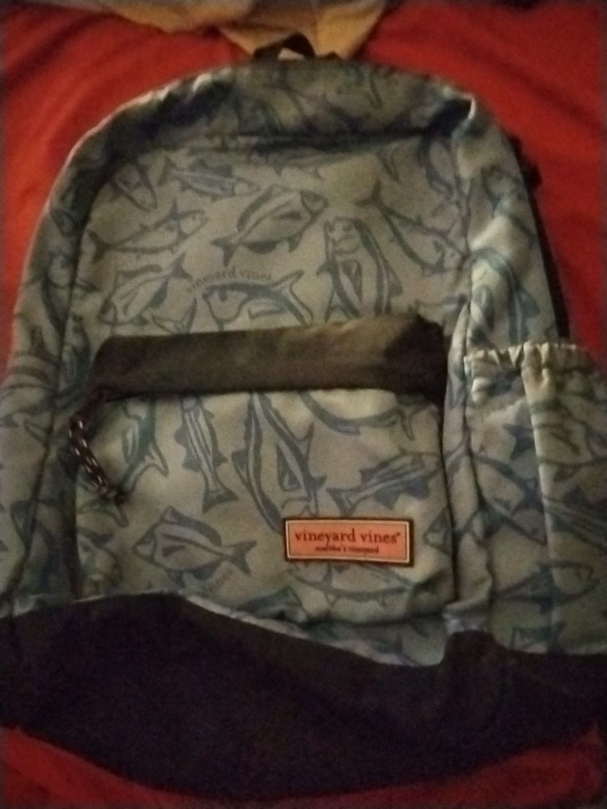 VINEYARD VINES BACKPACK FISH BLUE MARTHA’S VINEYARD VINTAGE