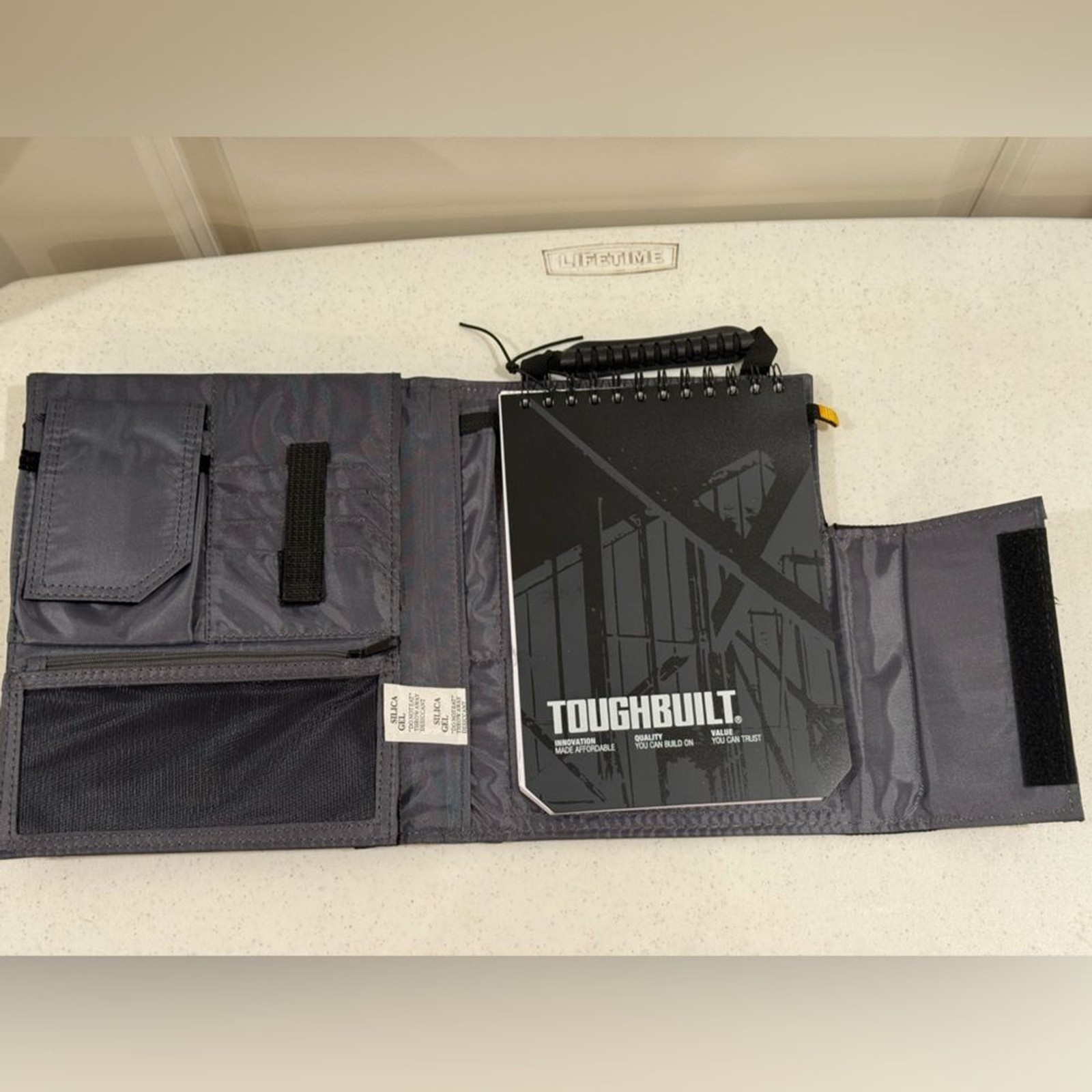 NEW ToughBuilt Black iPad Organizer + Grid Notebook ~ Model # TB -56-IP-C