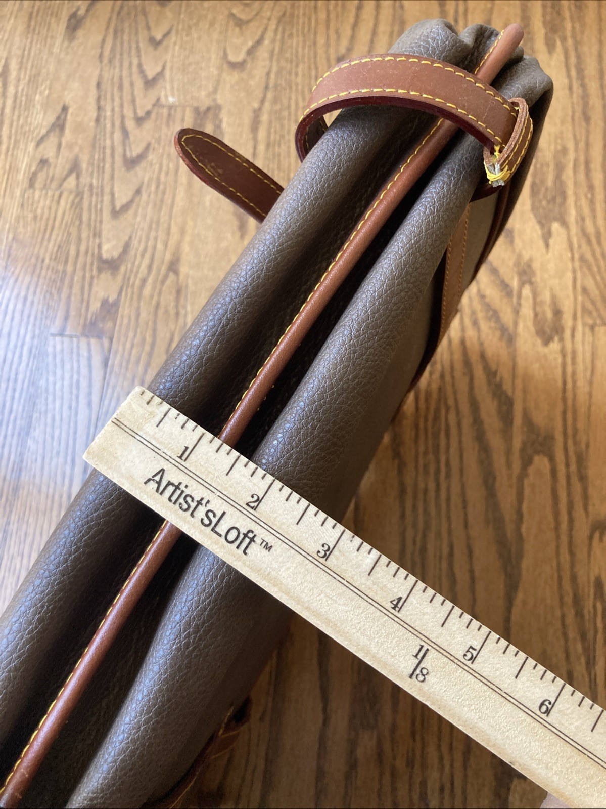 Vintage PLAYBOY Brand Brown Leather Briefcase and Detachable Strap