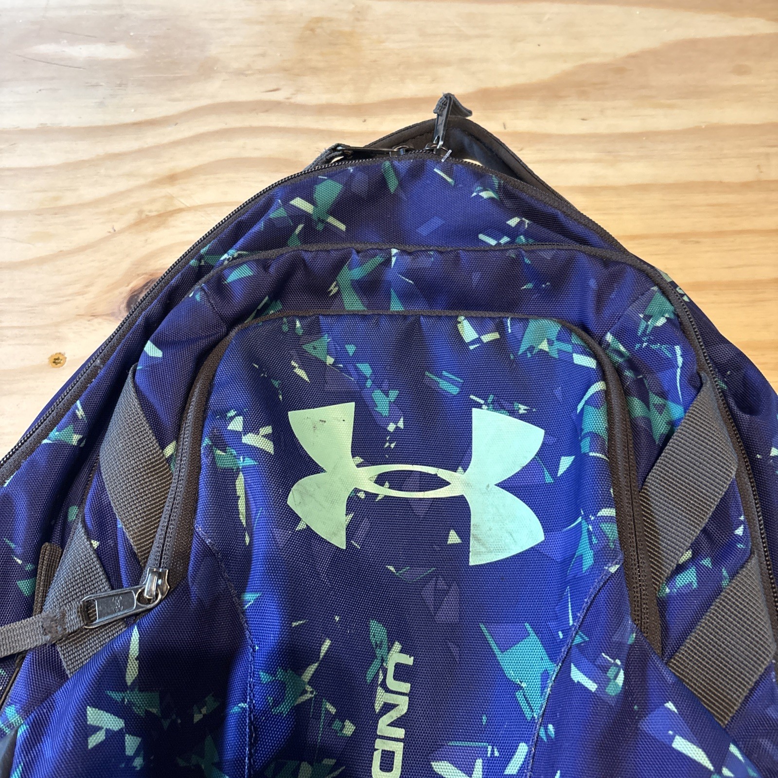 Under Armour Storm Backpack blue Purple School Sports Bag Preowned Very Good
