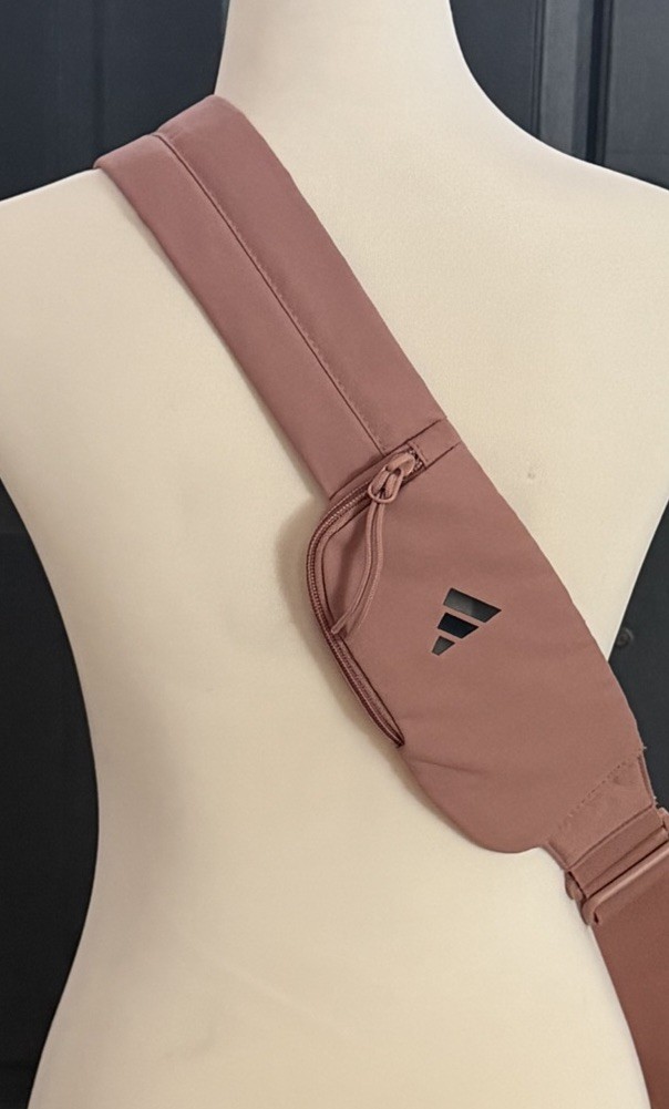 Adidas Essentials Sling Crossbody Bag Pink Adjustable Strap Compact Travel