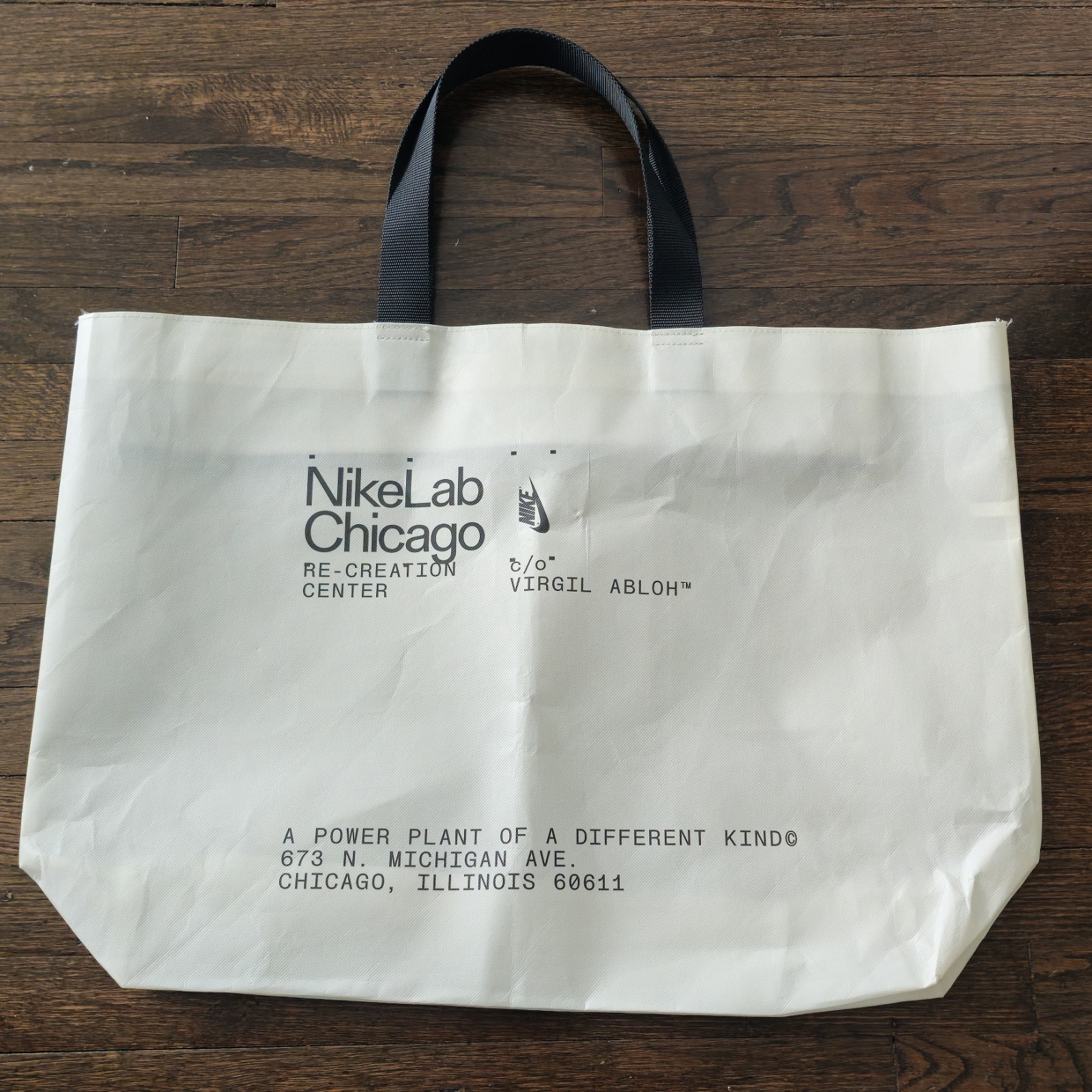 Nike Lab x Virgil Abloh Re-creation Center Chicago Exclusive Tote Bag Off-White