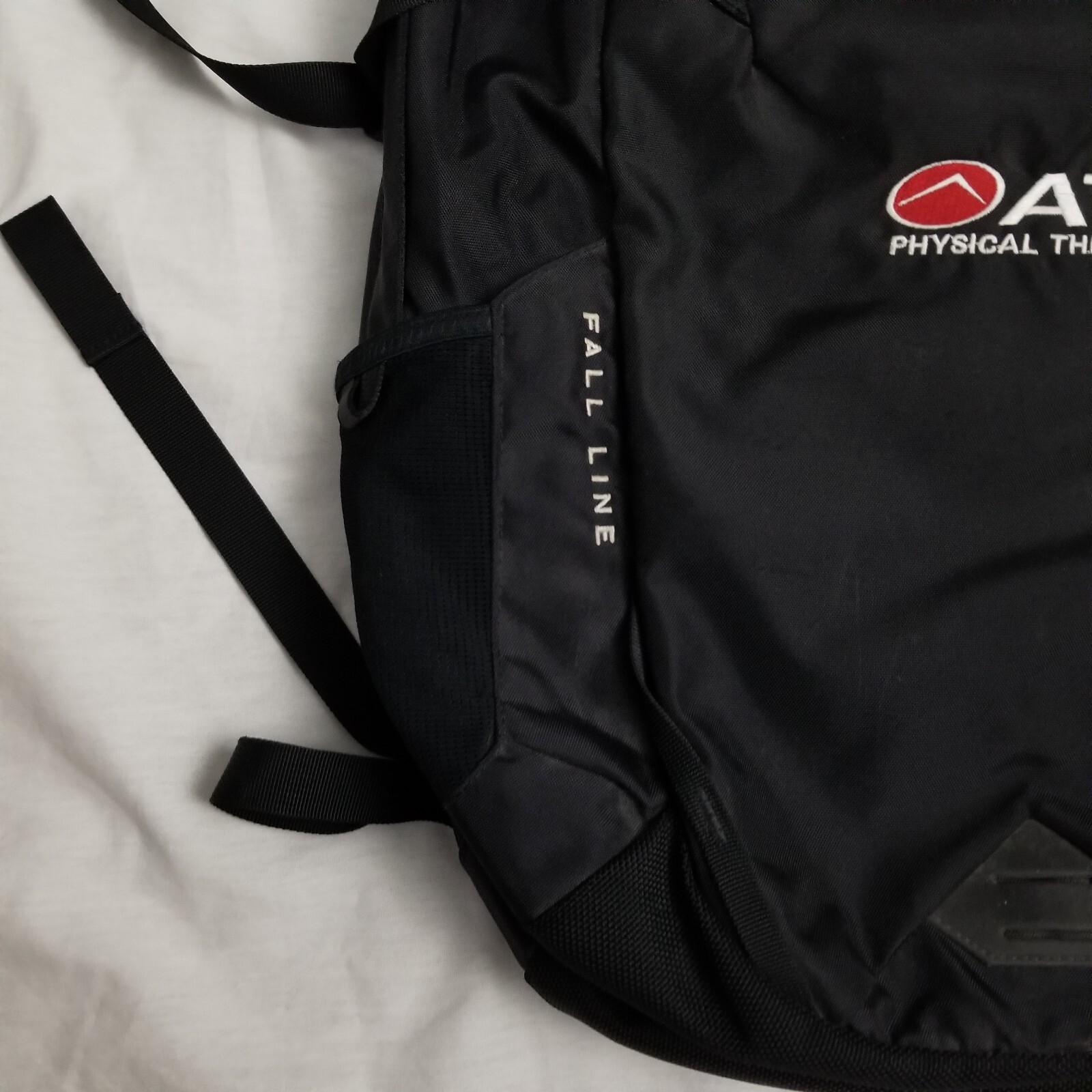 The North Face Fall Line Backpack Black Hiking Travel Outdoor School Work Logo