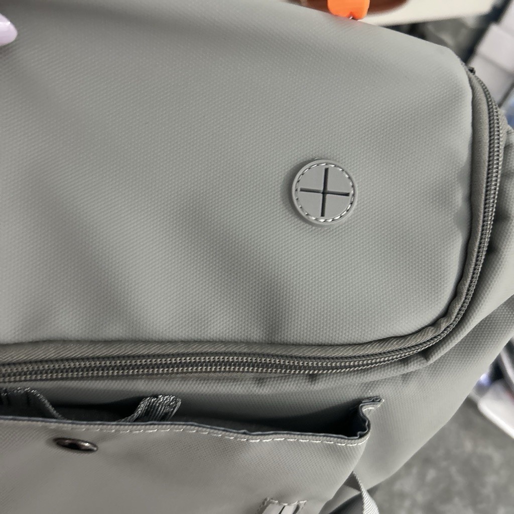 TORIMA Gray/Black Men’s Backpack Zip & Snap Closure with Inner/Outer Pockets