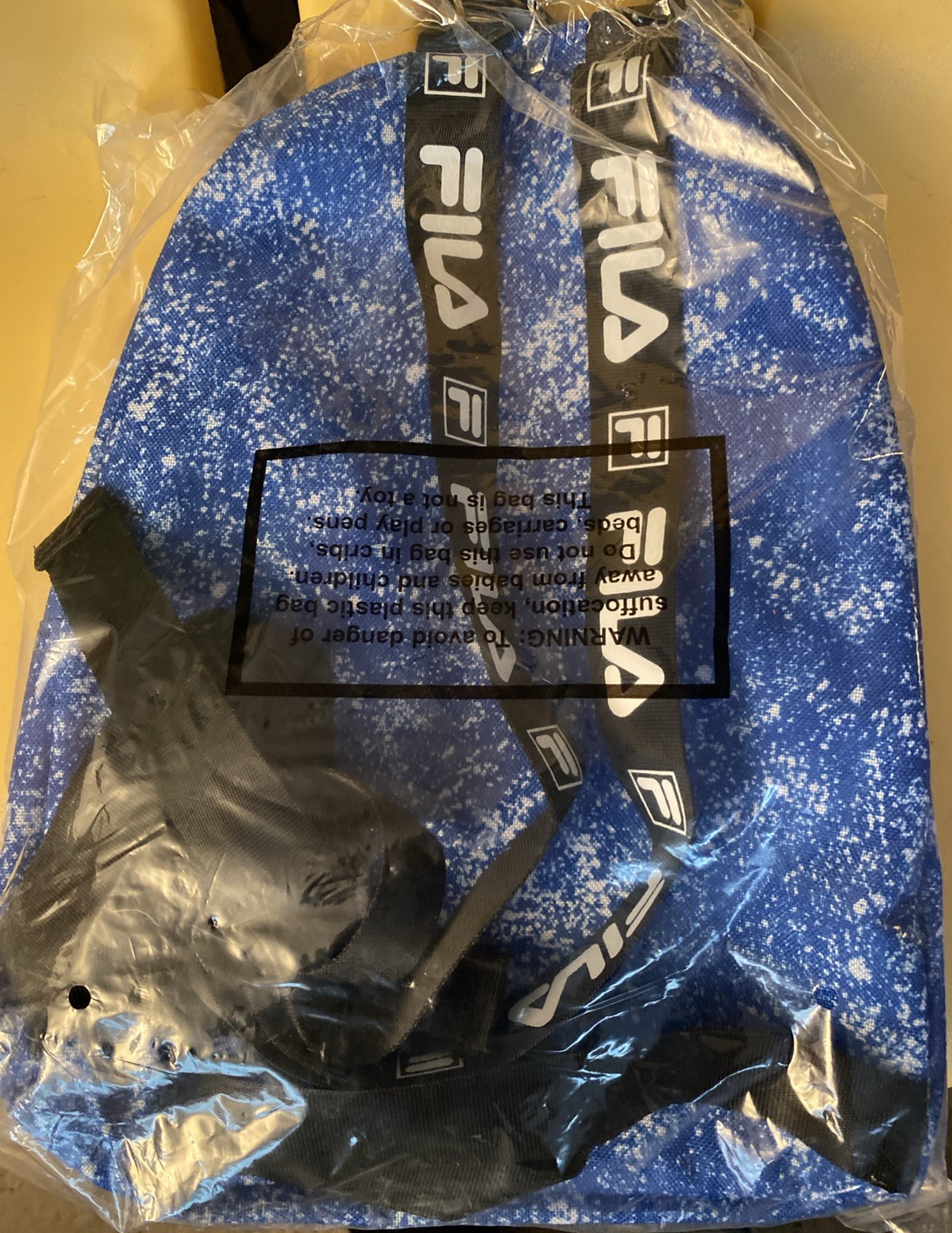 FILA Hailee 2 Piece Mini Backpack with Pouch NWT Tie Dye Blue