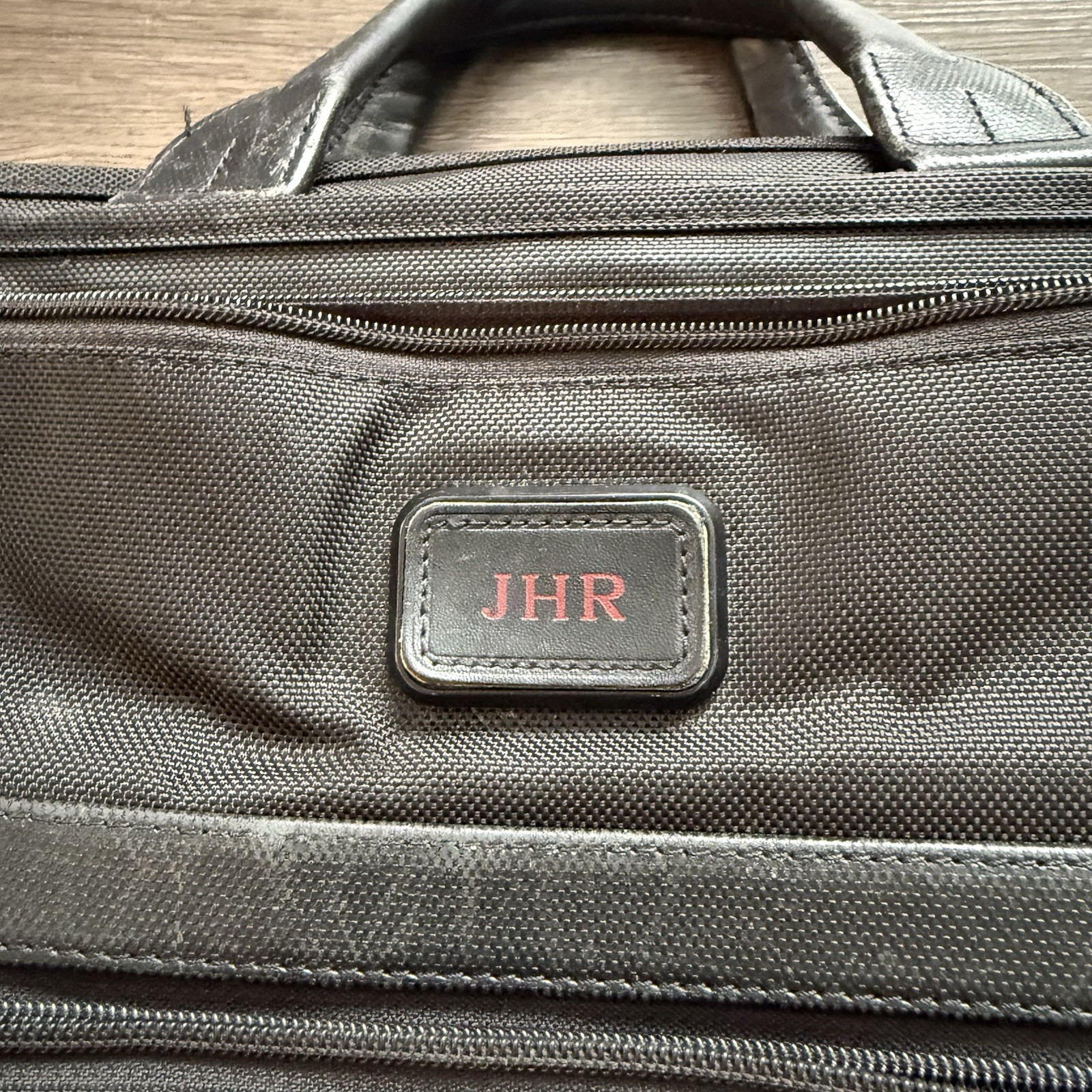 TUMI Alpha 2 Black Nylon Organizer Briefcase 26132D2 No Strap