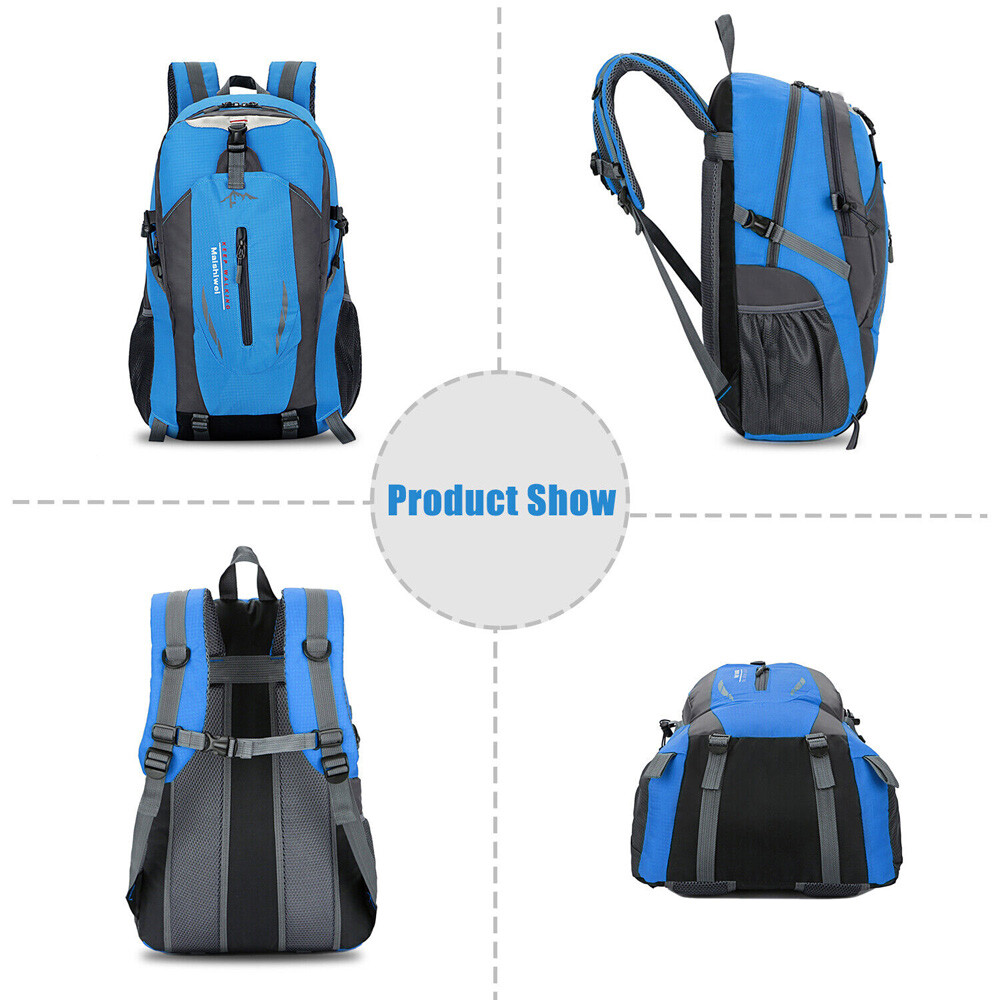 36L Nylon Travel Backpack Waterproof Outdoor Rucksack Men Camping Hiking Bag US