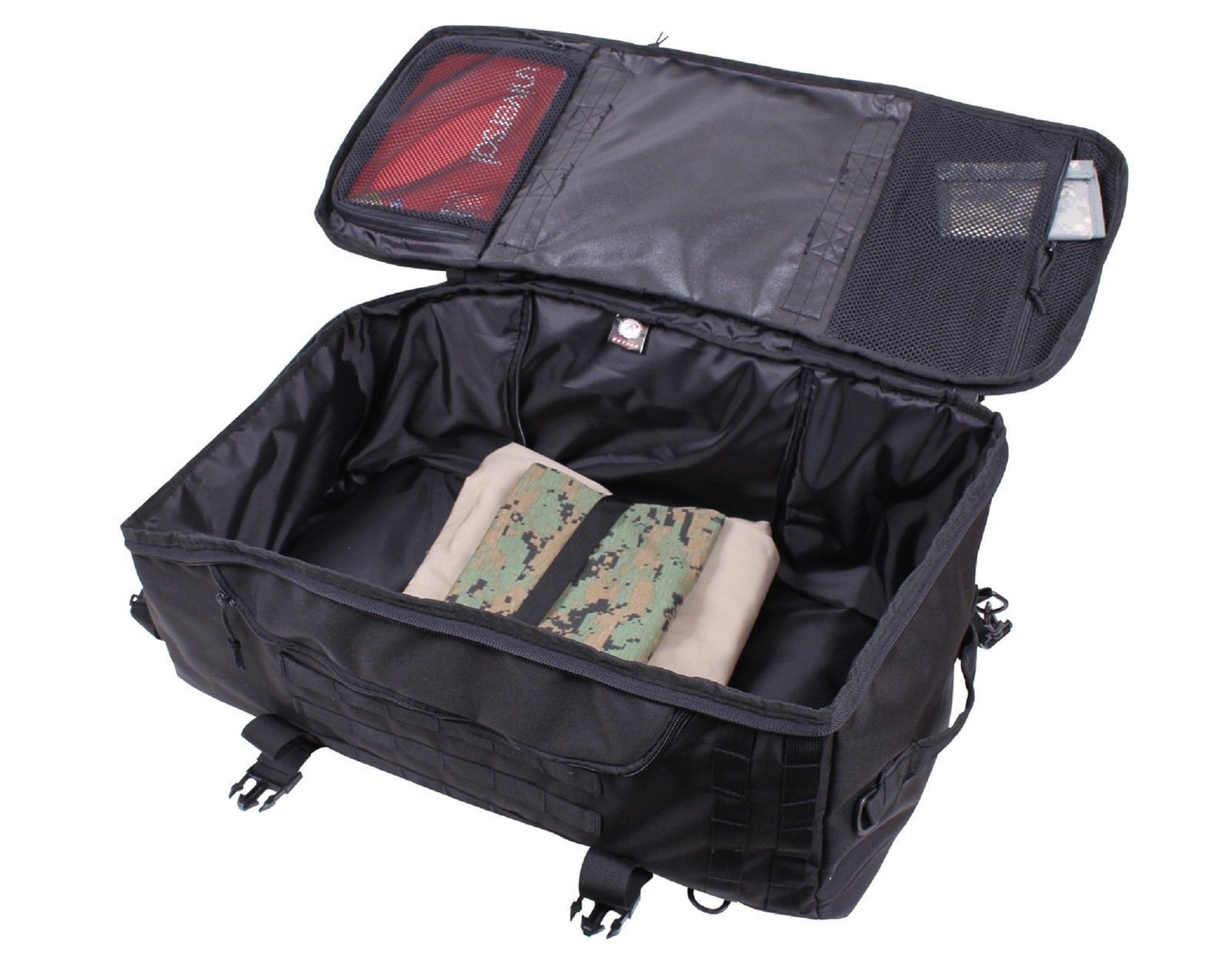 Black 3 In 1 Convertible Mission Bag 26″ Tactical MOLLE Backpack & Shoulder Pack