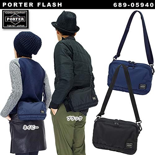 Yoshida PORTER 689-05940 Flash Shoulder Bag Black 9 W x 6 H x 2.4D inches