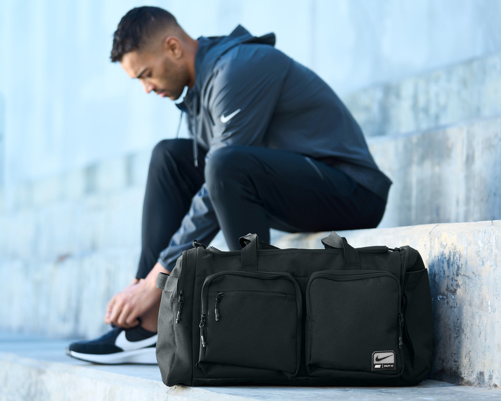 Nike Utility Power 2.0 Duffle Training Travel Carry On GYM Bag FN4208-010 Black