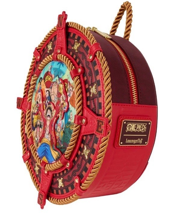 Loungefly One Piece Compass Rope Mini Backpack Pirates Jolly Roger NWT Anime