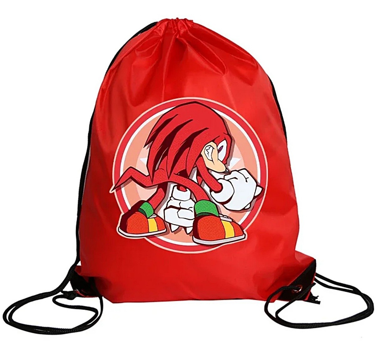 Sonic the Hedgehog Knuckles Character Adult-Sized Drawstring Bag