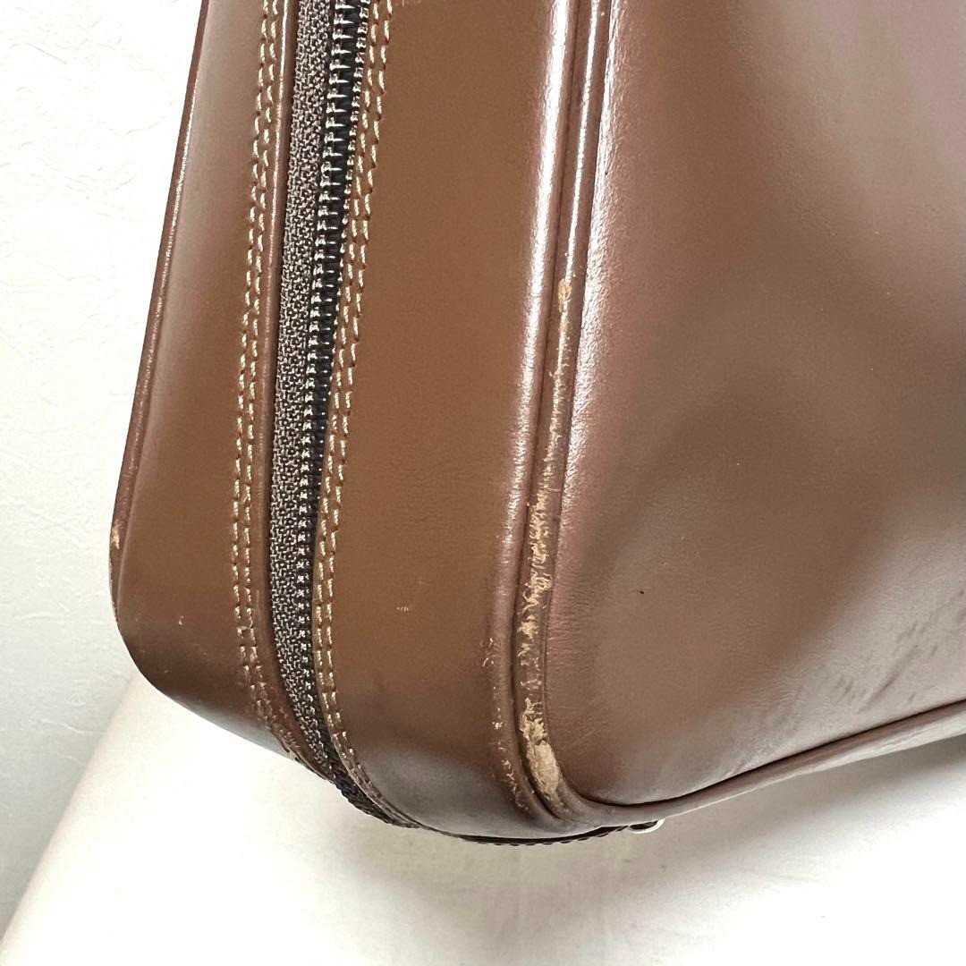 GIANFRANCO LOTTI Business Bag Briefcase Handbag Leather in Brown USED Good Cond