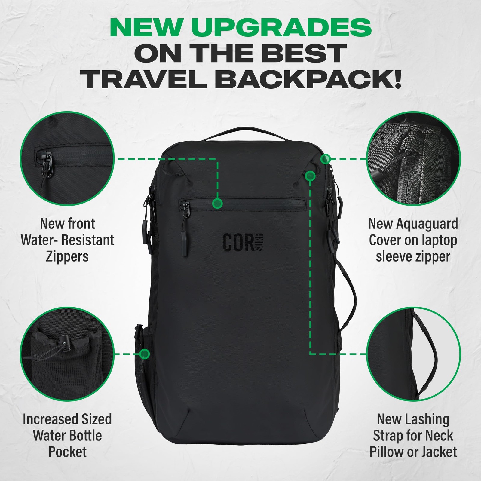 Travel Backpack Carry On Backpack for Airplanes – Travel Backpack with Clamsh…