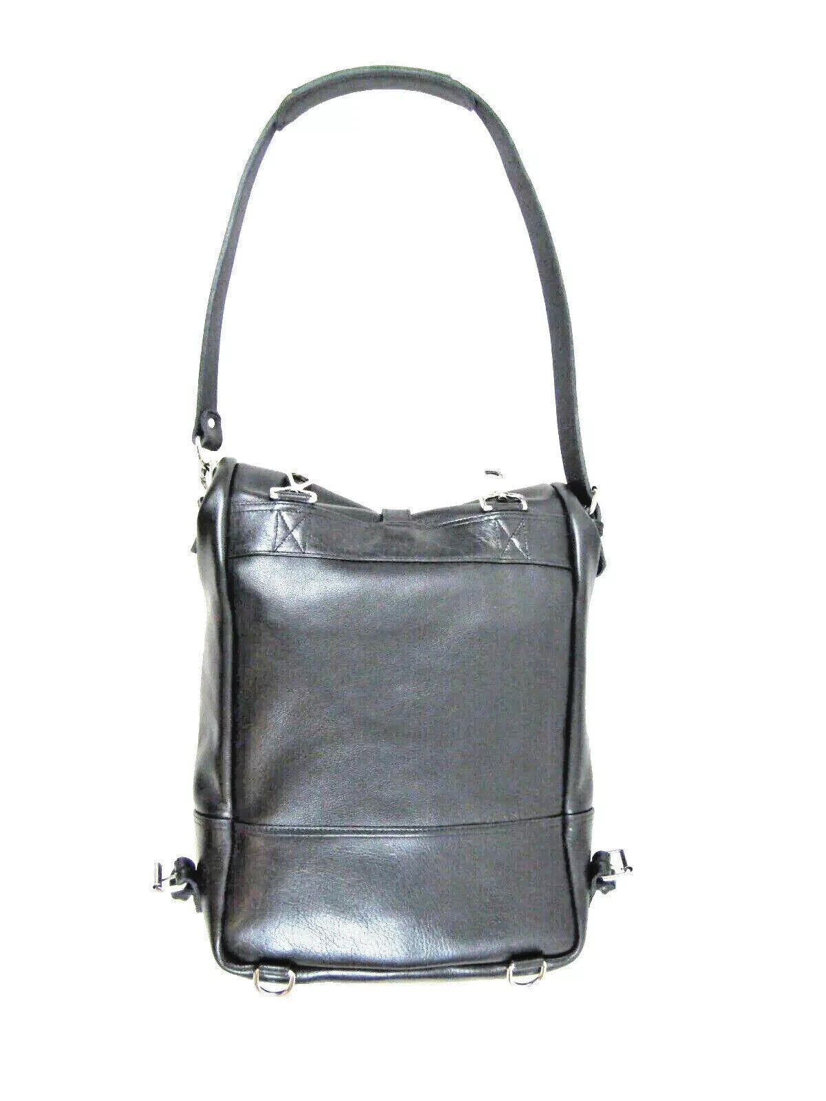 NEW Greene Leather Com. ROLL TOP HEAVY BUFFALO LEATHER BACKPACK MESSENGER USA