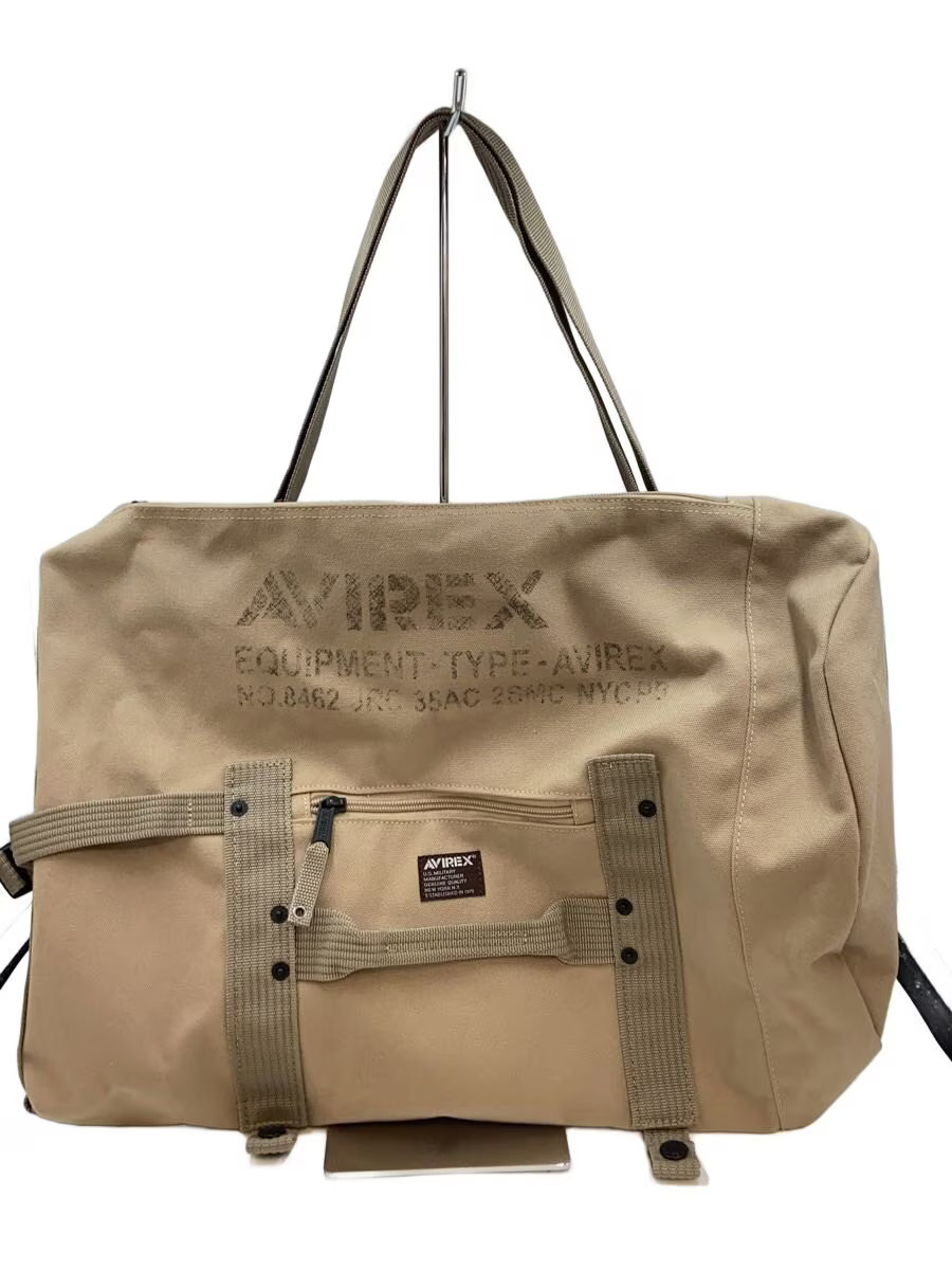 AVIREX Canvas Tote Bag BEG 7050-BB-JG