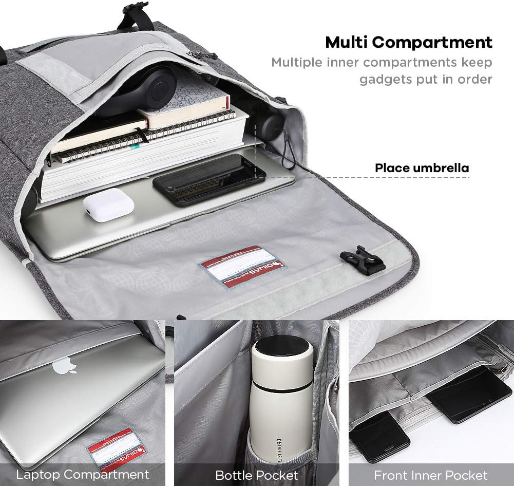 OIWAS Messenger Bag for Men, 14 Inch Laptop Crossbody Bags Women Casual Satchel