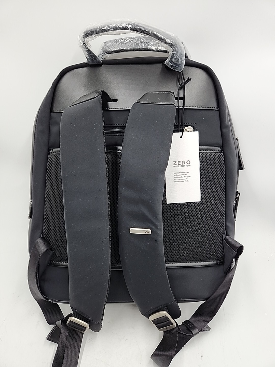 NEW Zero Halliburton Journal Collection Nylon Small Backpack Graphite Black