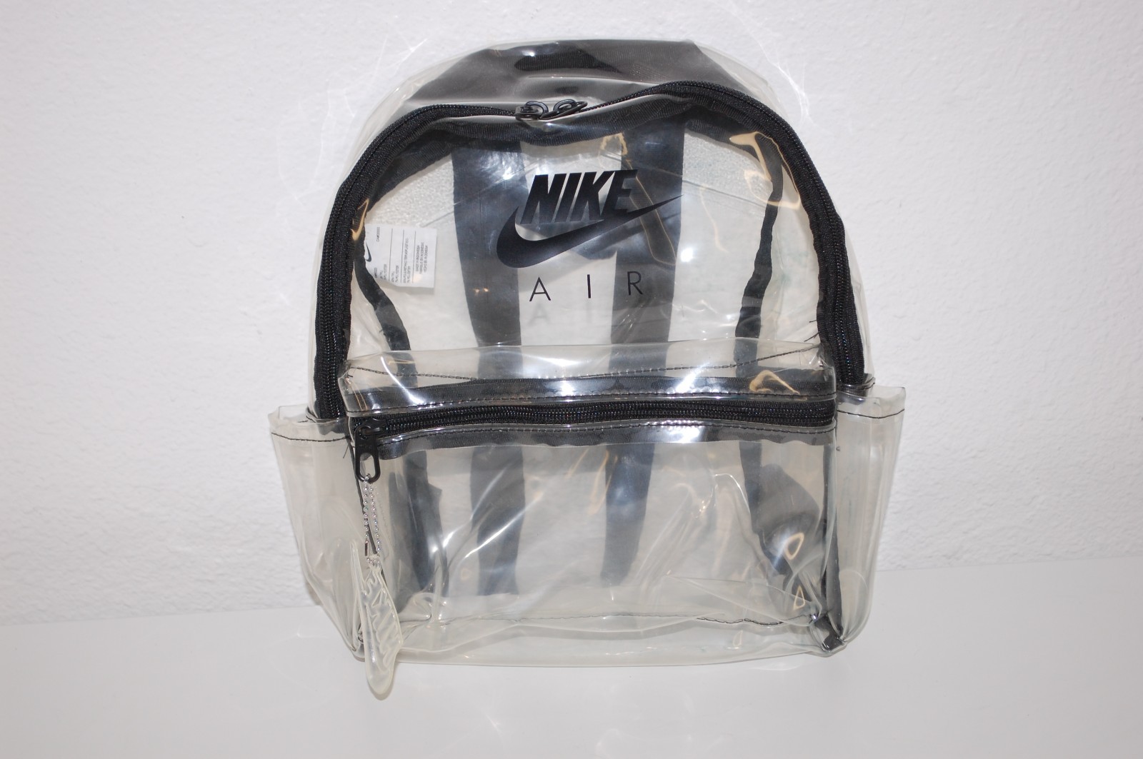 Nike Air Kids Clear Backpack – See Through Clear Plastic Concert Festival 12×12
