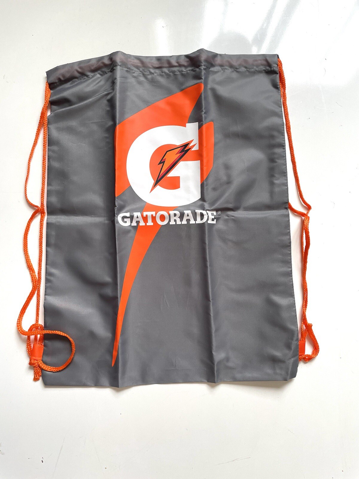 Gatorade Drawstring Bag Sack Backpack Sling Training Swimming Casual Orange NEW