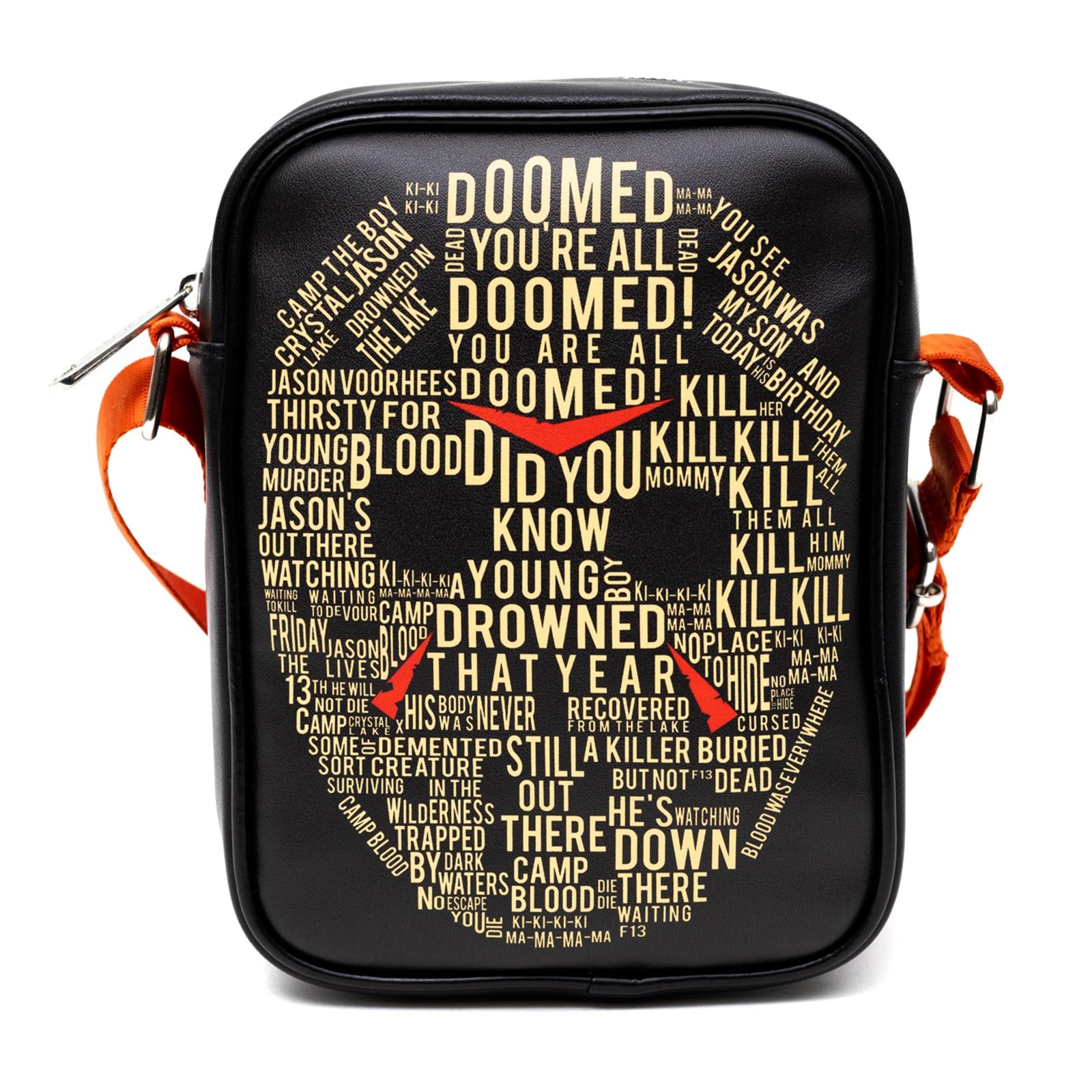 Horror Movies Vegan Leather Crossbody Backpack for Men and Women with Adjusta…