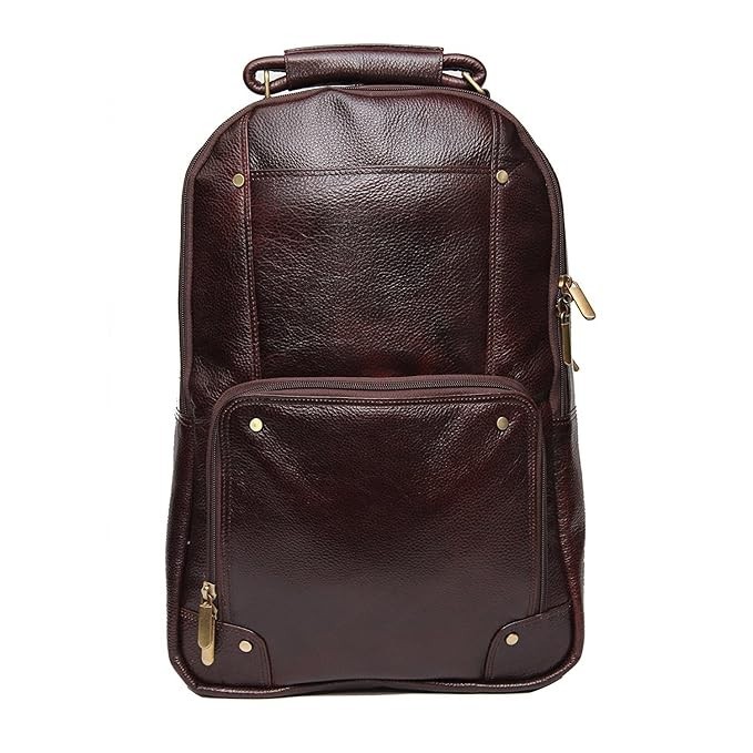 Tayib Leather Backpack Bag for Men |15.6” Laptop Compartment