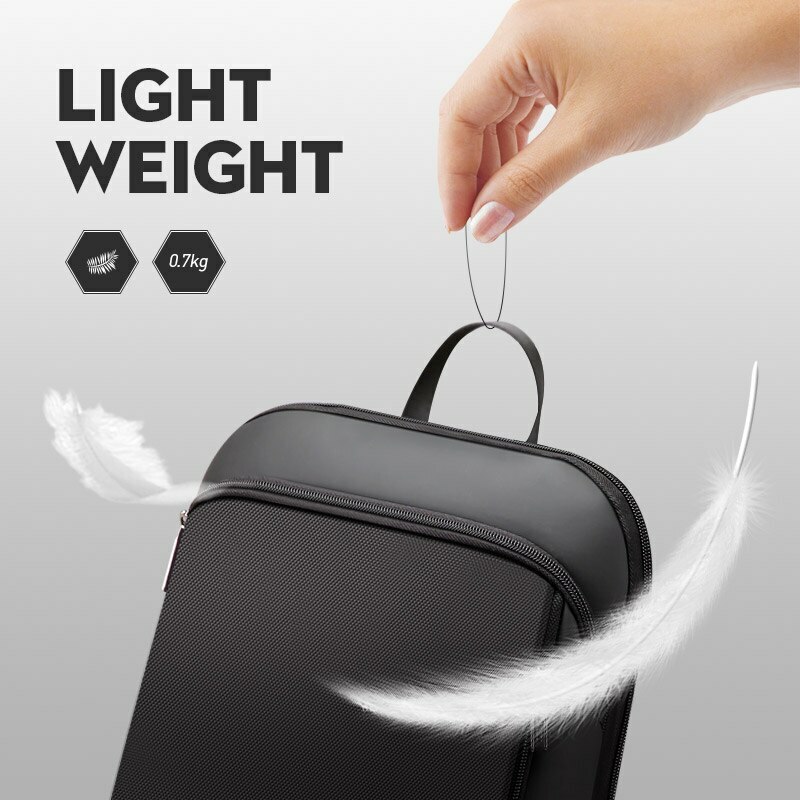 BOPAI mince sac à dos pour ordinateur portable hommes 15.6 pouces bureau