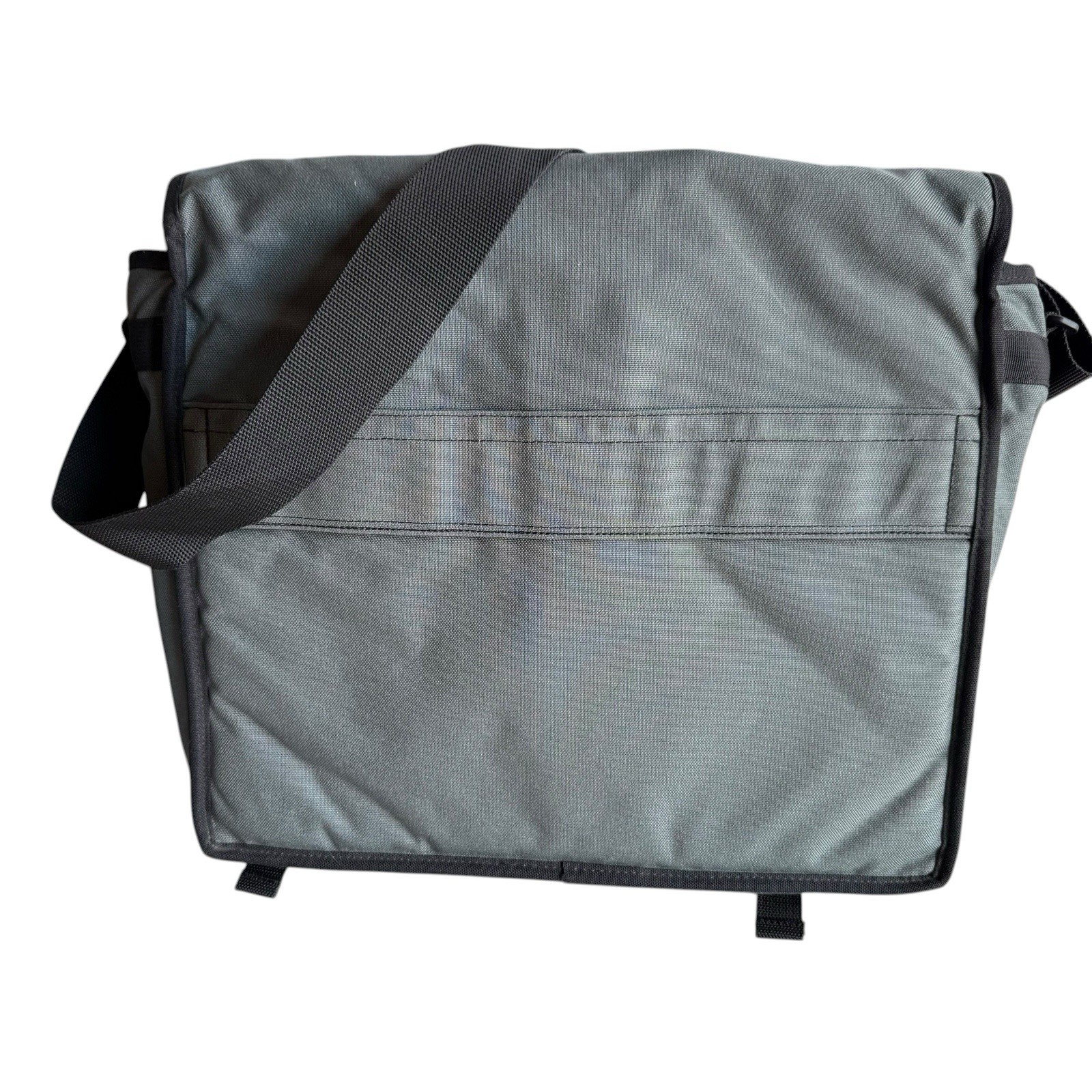 MANHATTAN PORTAGE Cordura Fabric Crossbody Shoulder Laptop Bag Gray Olive