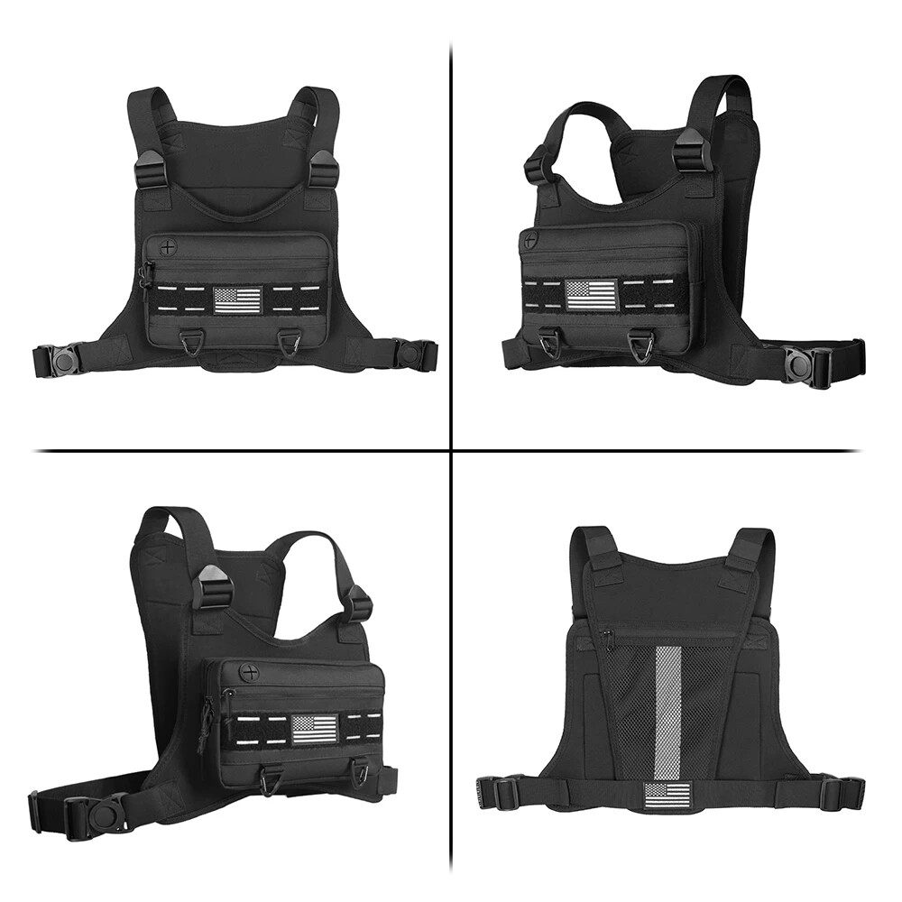 Sports Chest Bag Men Backpack Anti Theft Chest Pack Running Vest Pouch
