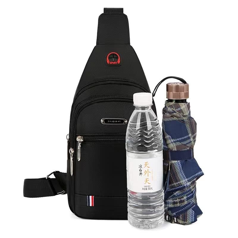 Men’s chest canvas leisure sports small backpack oxford cloth single shoulder…