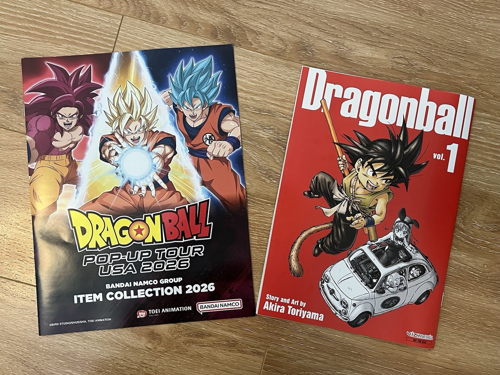 DRAGON BALL POP-UP TOUR USA 2026 & DBS Vol. 1 Story and Art by Akira Toriyama