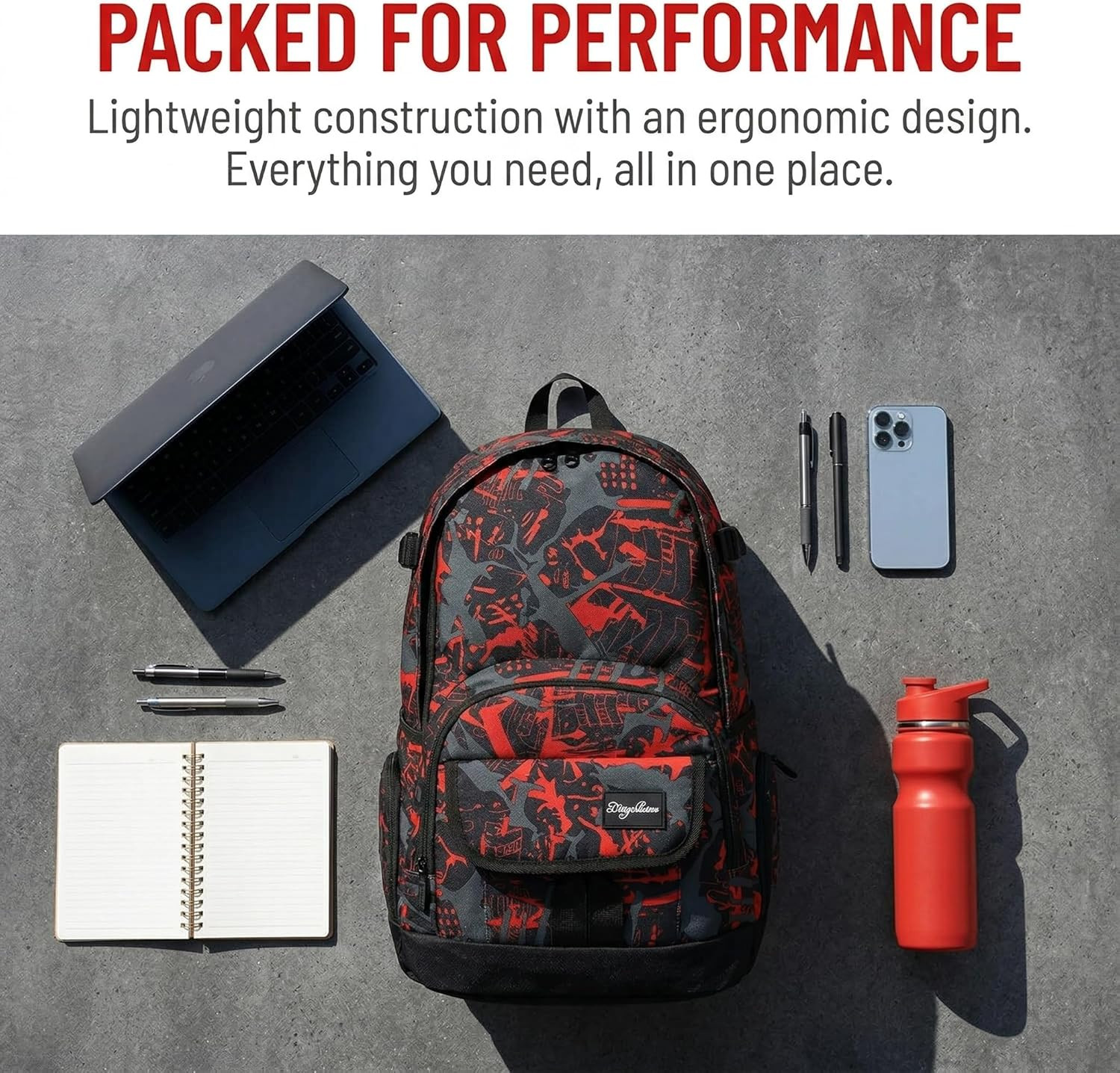 School Backpack Travel Bag for Men & Women Lightweight College Back Pack with La