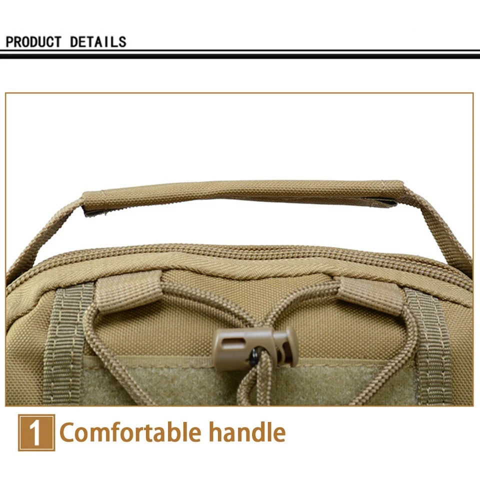 Mens Backpack Tactical Sling Shoulder Bag Molle Travel Chest Pack Outdoor Hiking