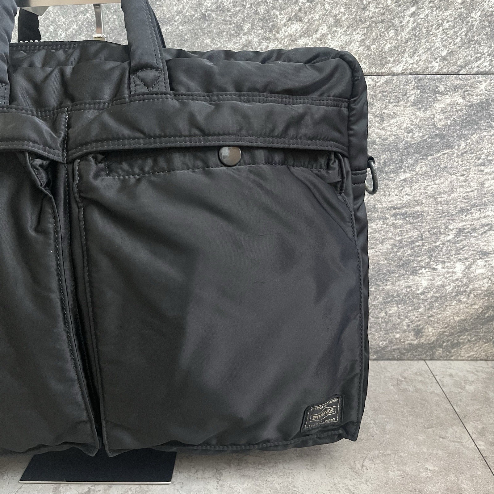 Porter Yoshida tanker briefcase helmet bag black bag nylon made in japan A4