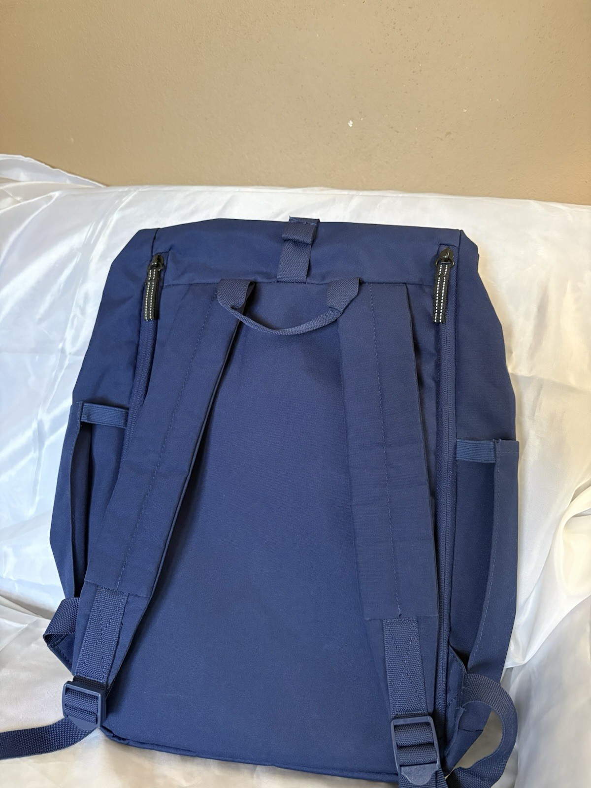 IKEA DROMSAK Large Hiking/ Duffle Or Laptop Backpack Navy Blue