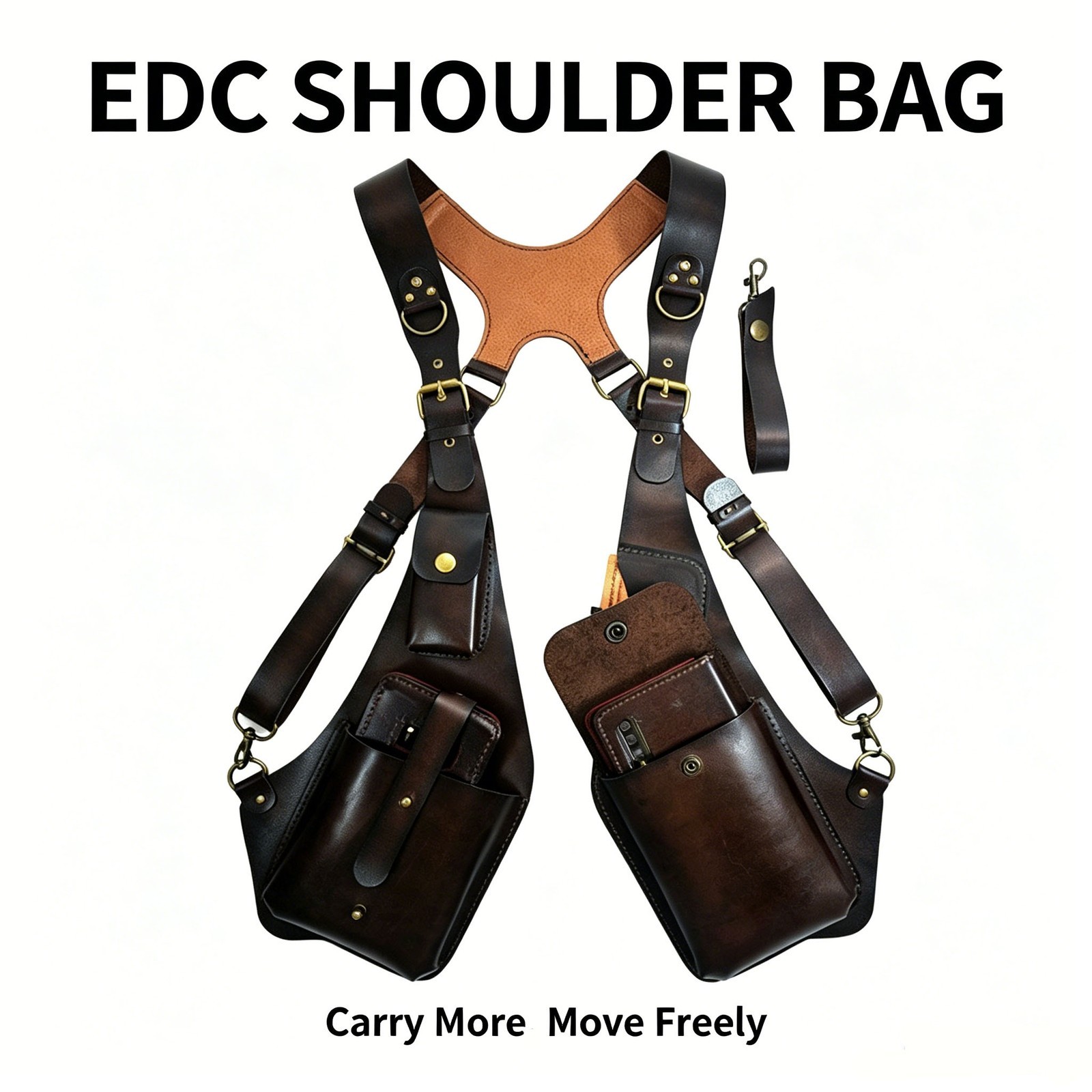 Mens Crossbody Sling Backpack Waterproof Chest Bag Hiking Cycling Casual Travel