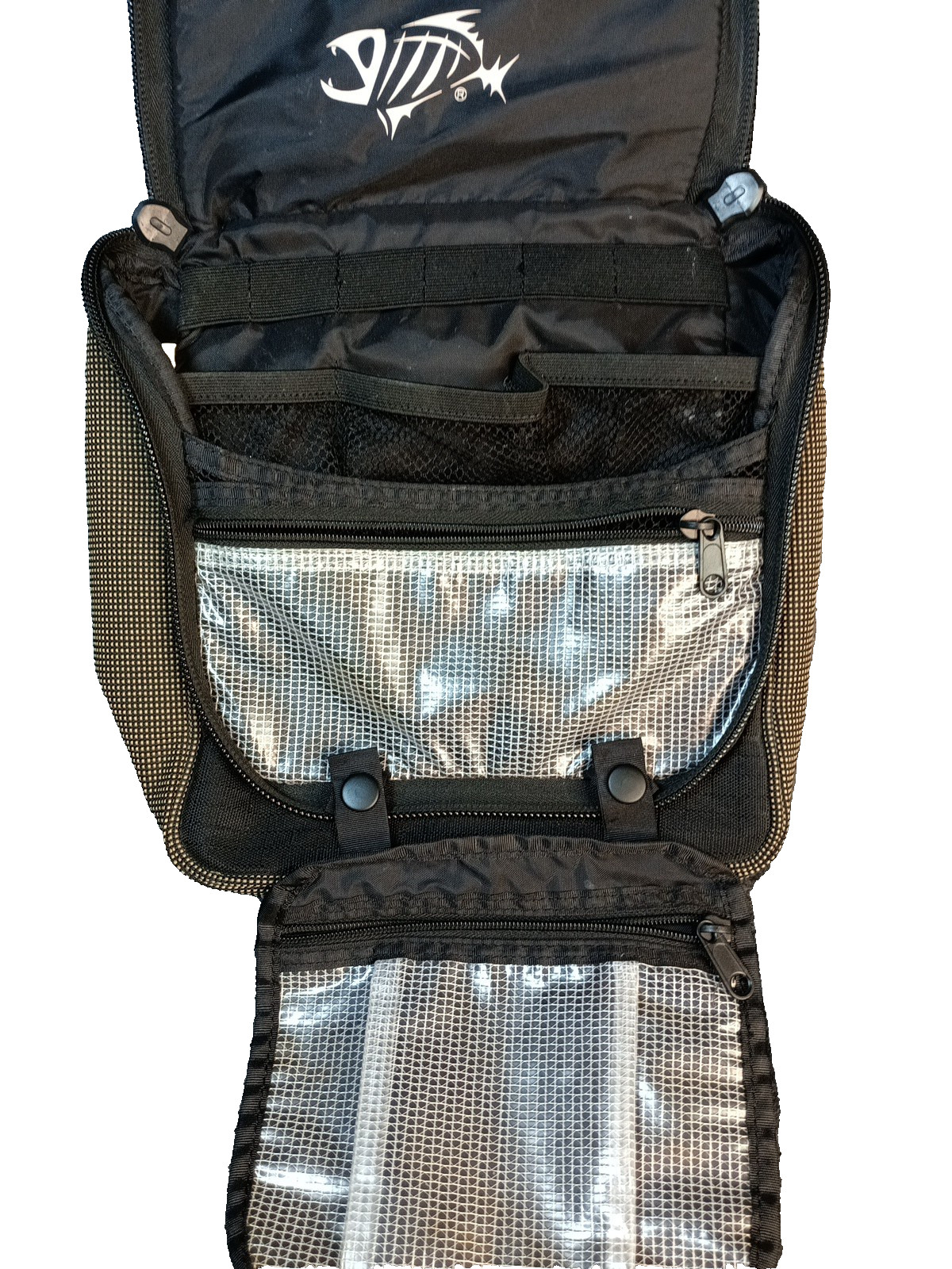 Men’s Hanging Toiletry Bag GI Loomis Logo And Clear Mesh Pockets For…