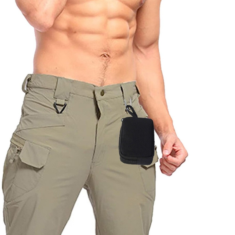 Tactical Mini Black Pouch EDC Utility Belt Waist Bag Tool Gadget Organizer Pack
