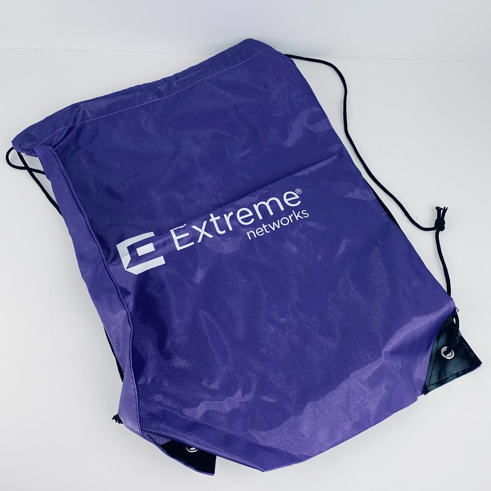 Extreme Networks Unisex Purple Shoulder Drawstring Carrying Shoe Bag