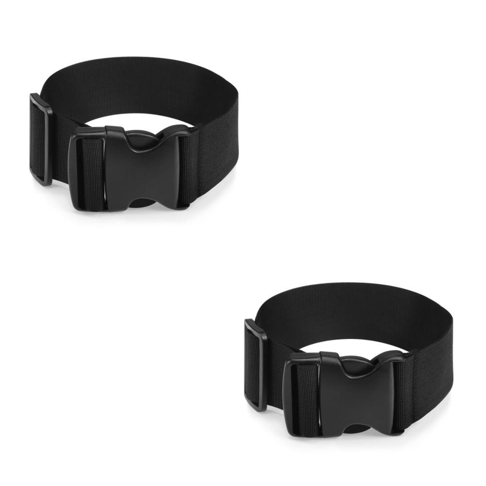 2 Count Everywhere Belt Bag Extended Strap Extenders Black Fanny Pack for