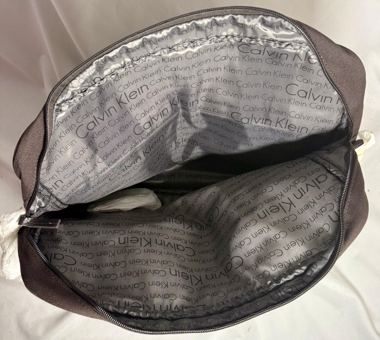 NEW w/ Tags – Calvin Klein Briefcase Laptop Work Bag Crossbody Canvas Black