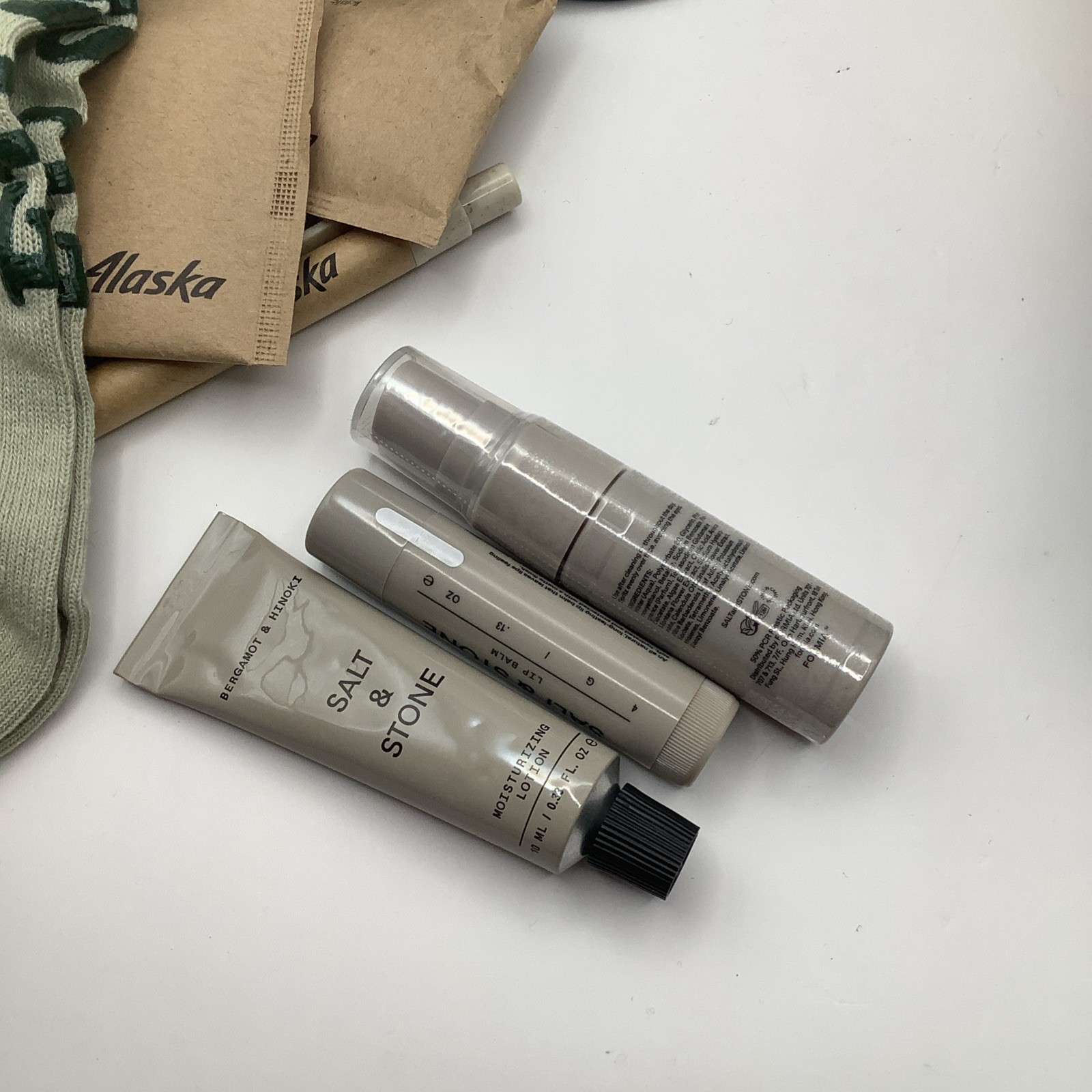 Filson + Alaska Airlines First Class Mini Rugged Twill Dopp Kit W/ Accessories