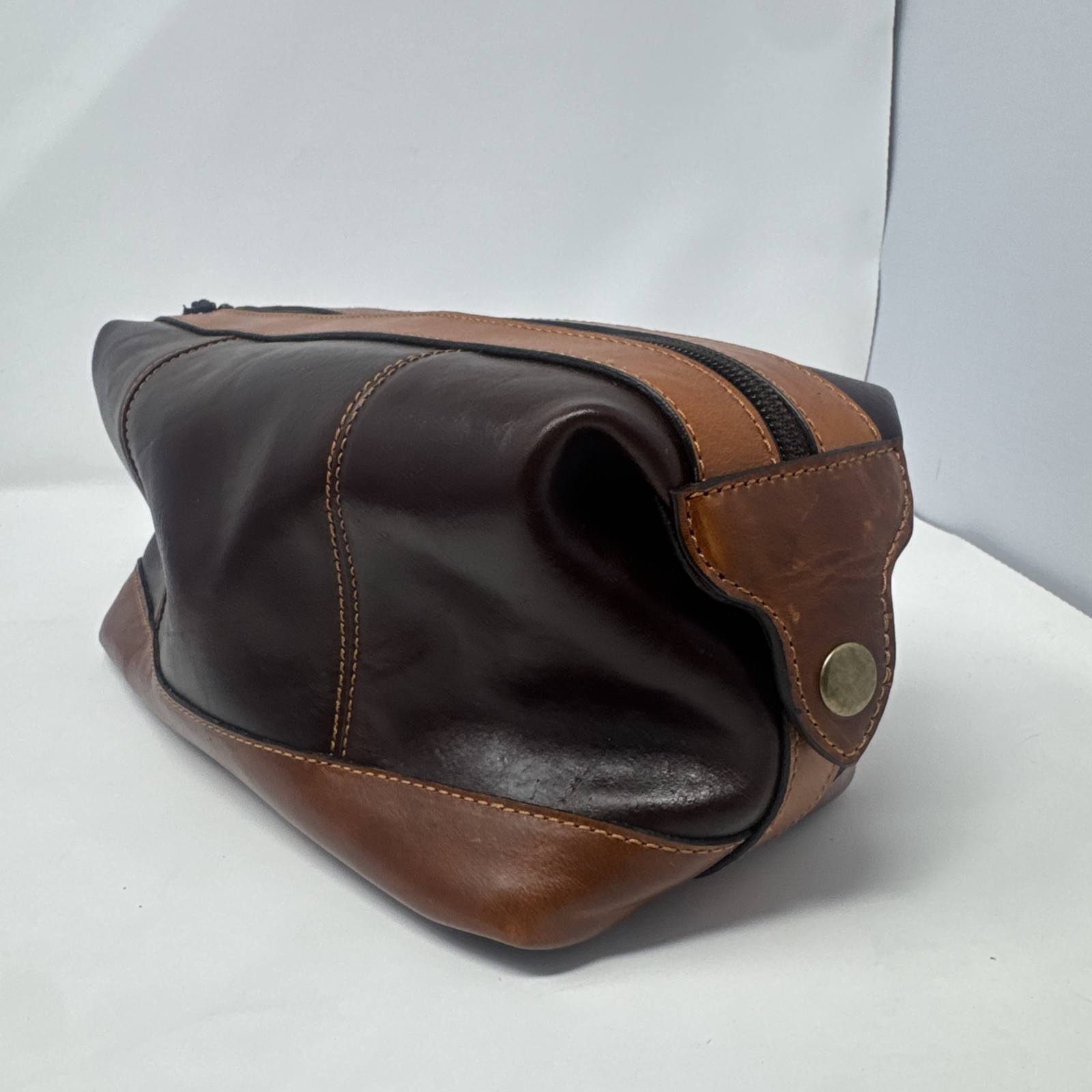 Links & Kings Sundance Travel Kit NWT Brown Premium Leather Some Minor Wear Read