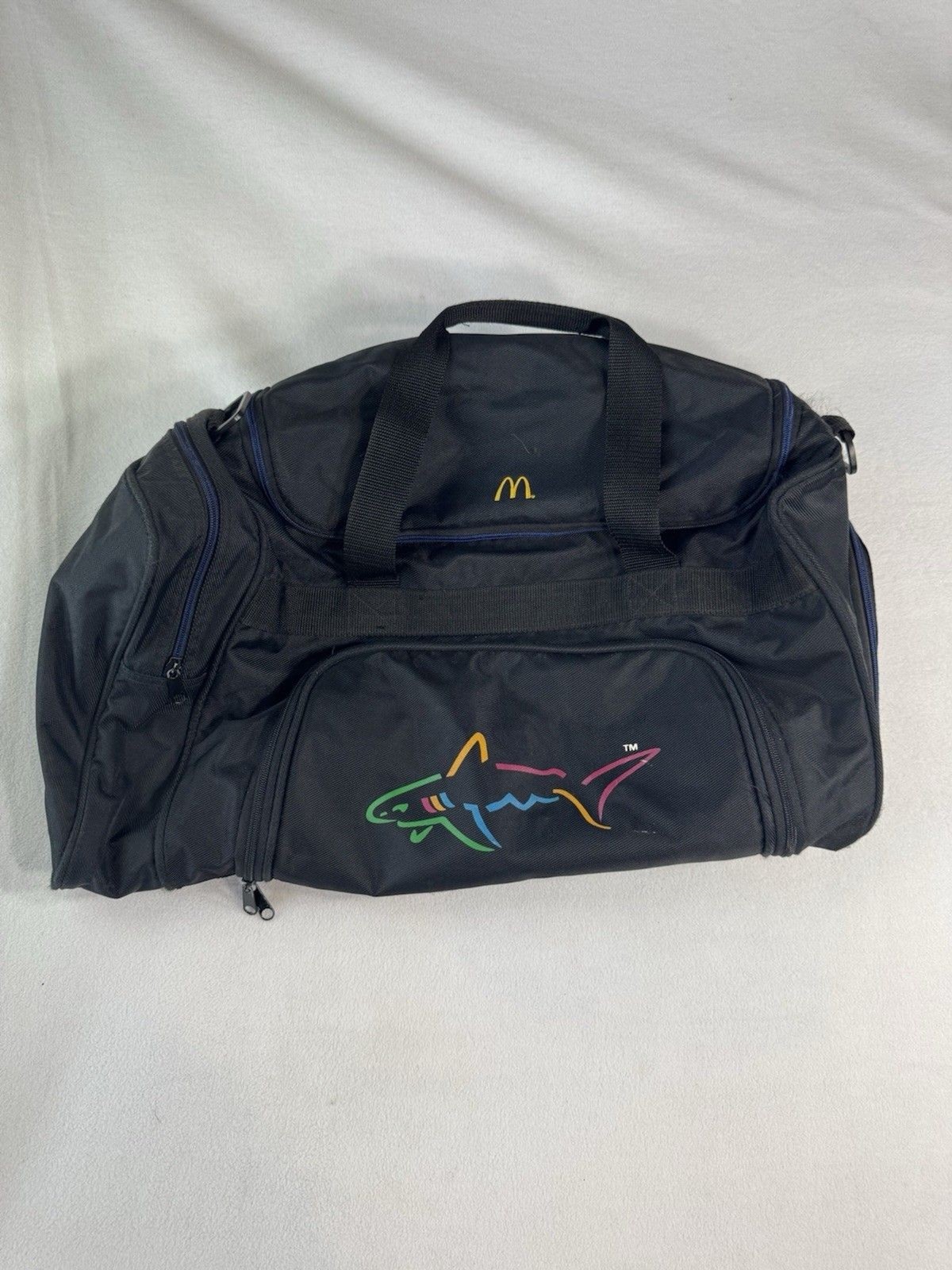 Greg Norman Golf Black Zipper Pockets Detachable McDonald’s Gym Duffle Bag