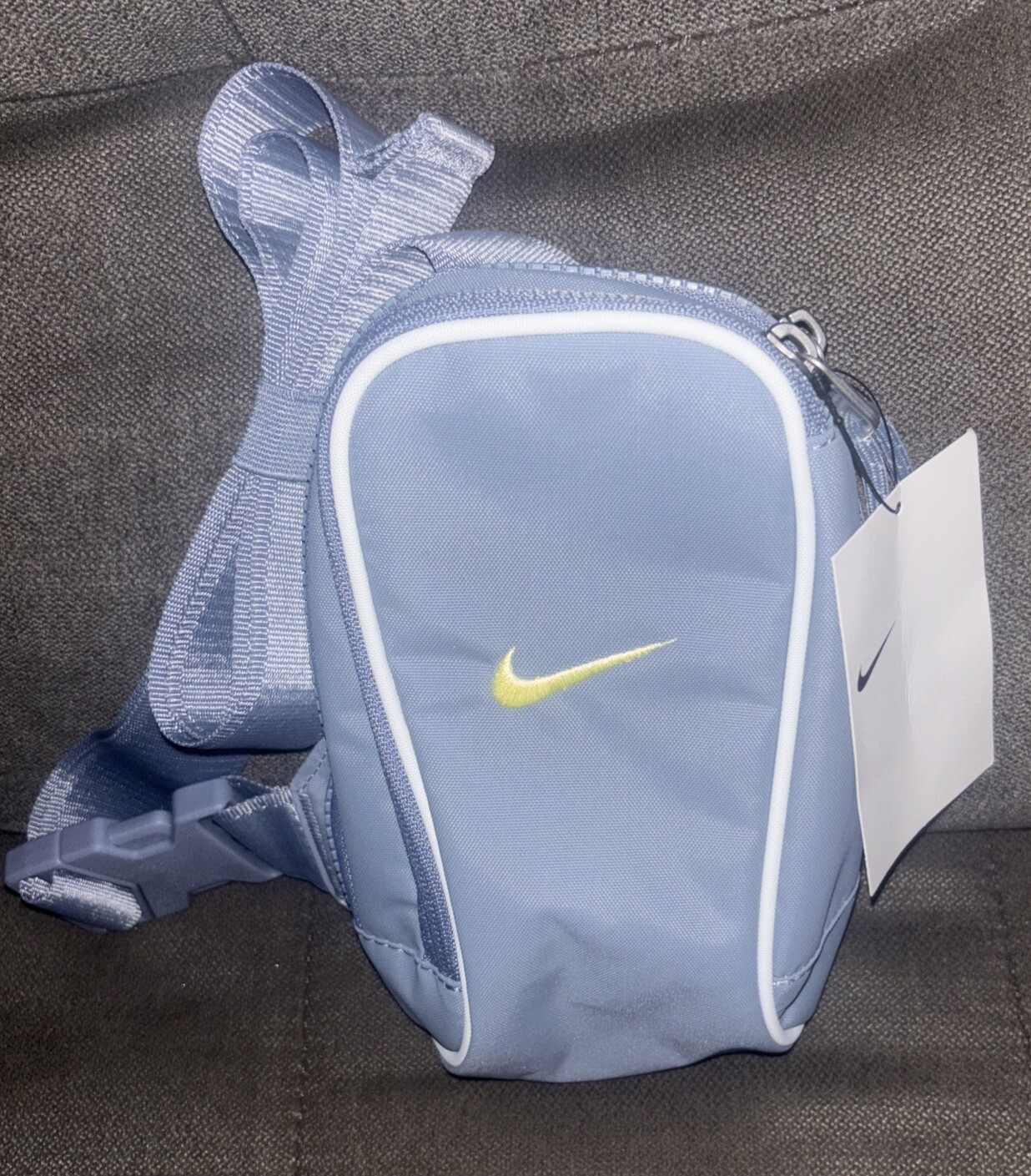 Nike✔️Sportswear Essentials Ashen Slate Blue Crossbody Bag (1L) DJ9794 One Size