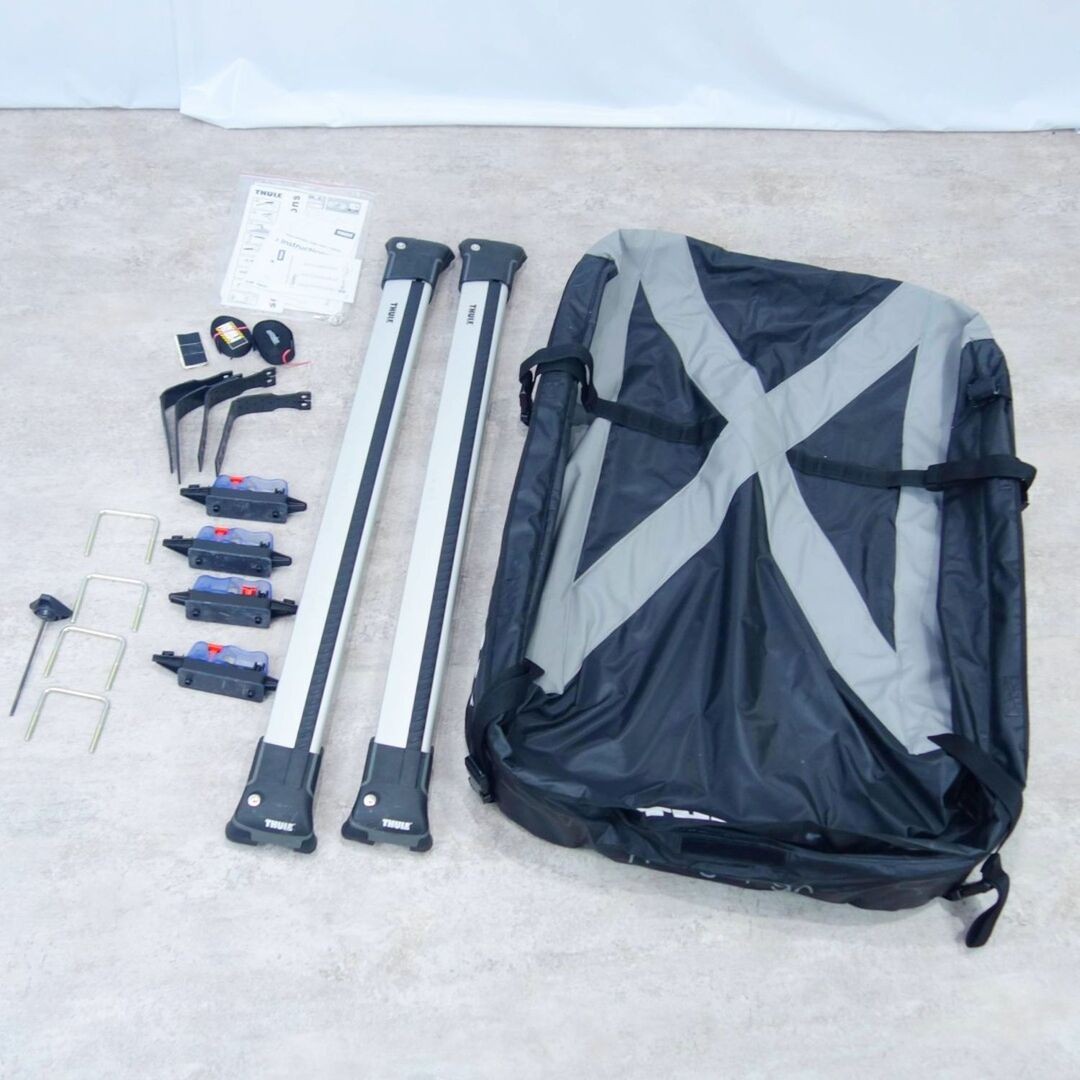 Three THULE Ranger 90 Folding Car Soft Roof Box Carrier Base Used MOLO-0